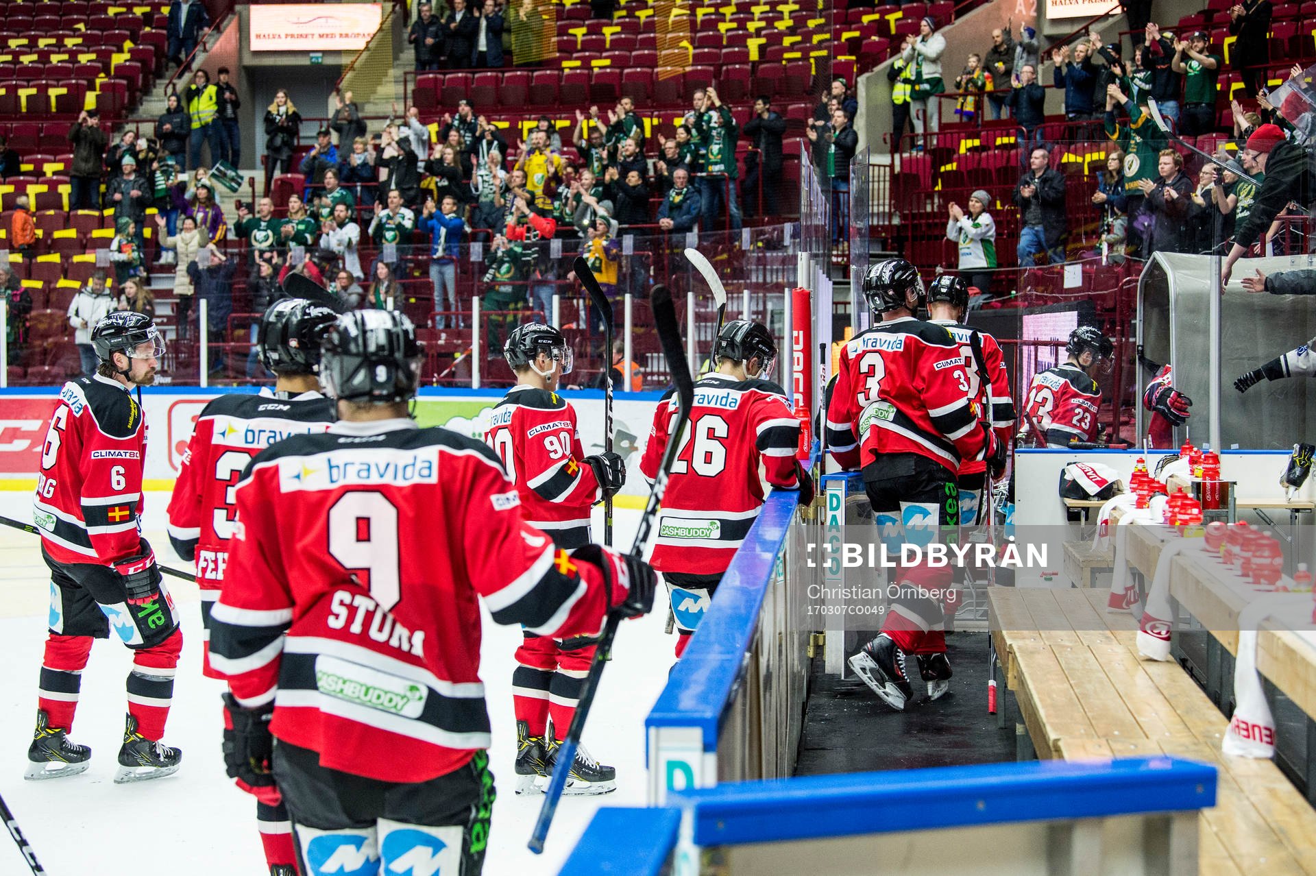 Malmö Redhawks spelare deppar