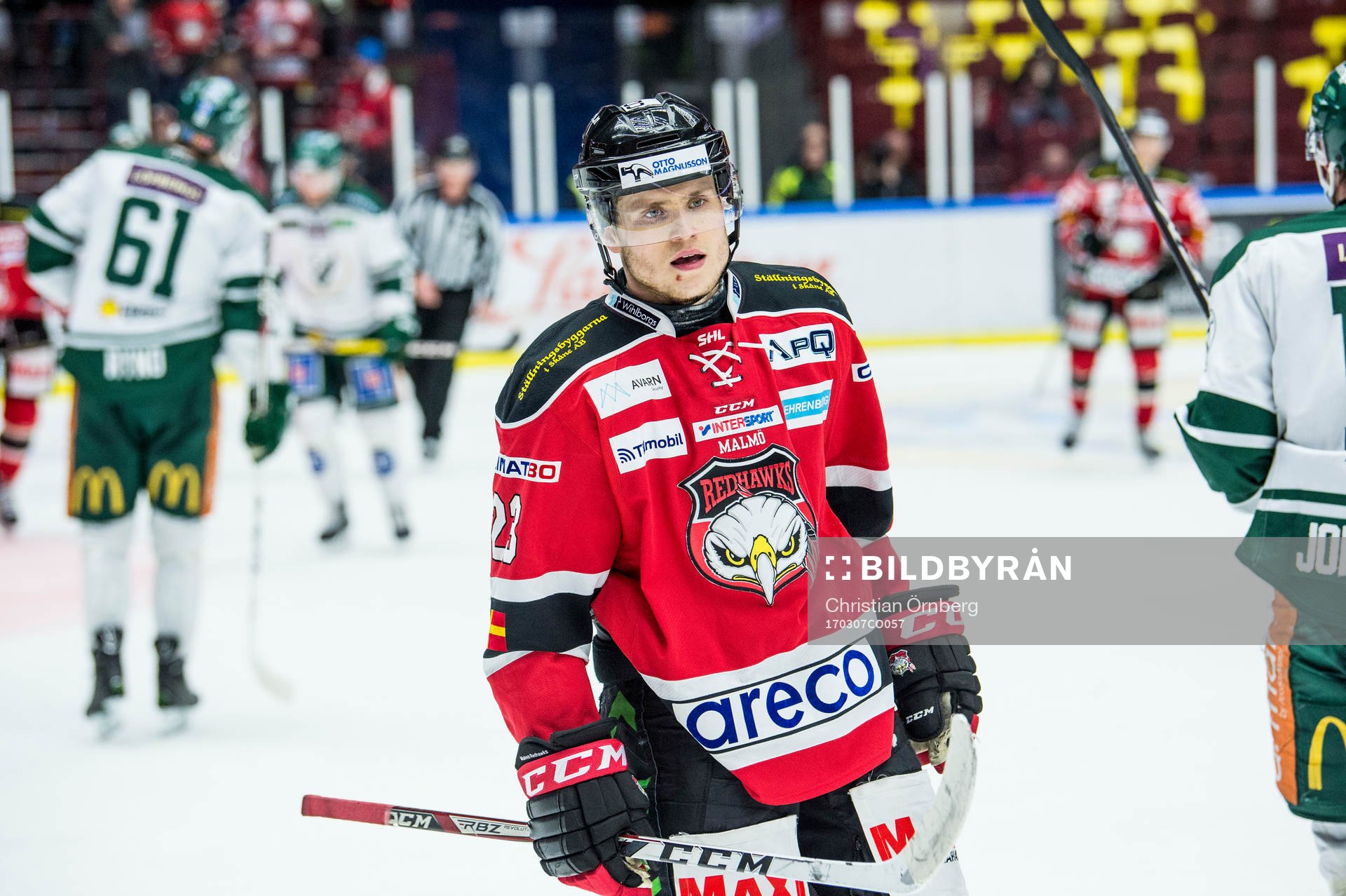 Malmö Redhawks Christoffer Forsberg deppar