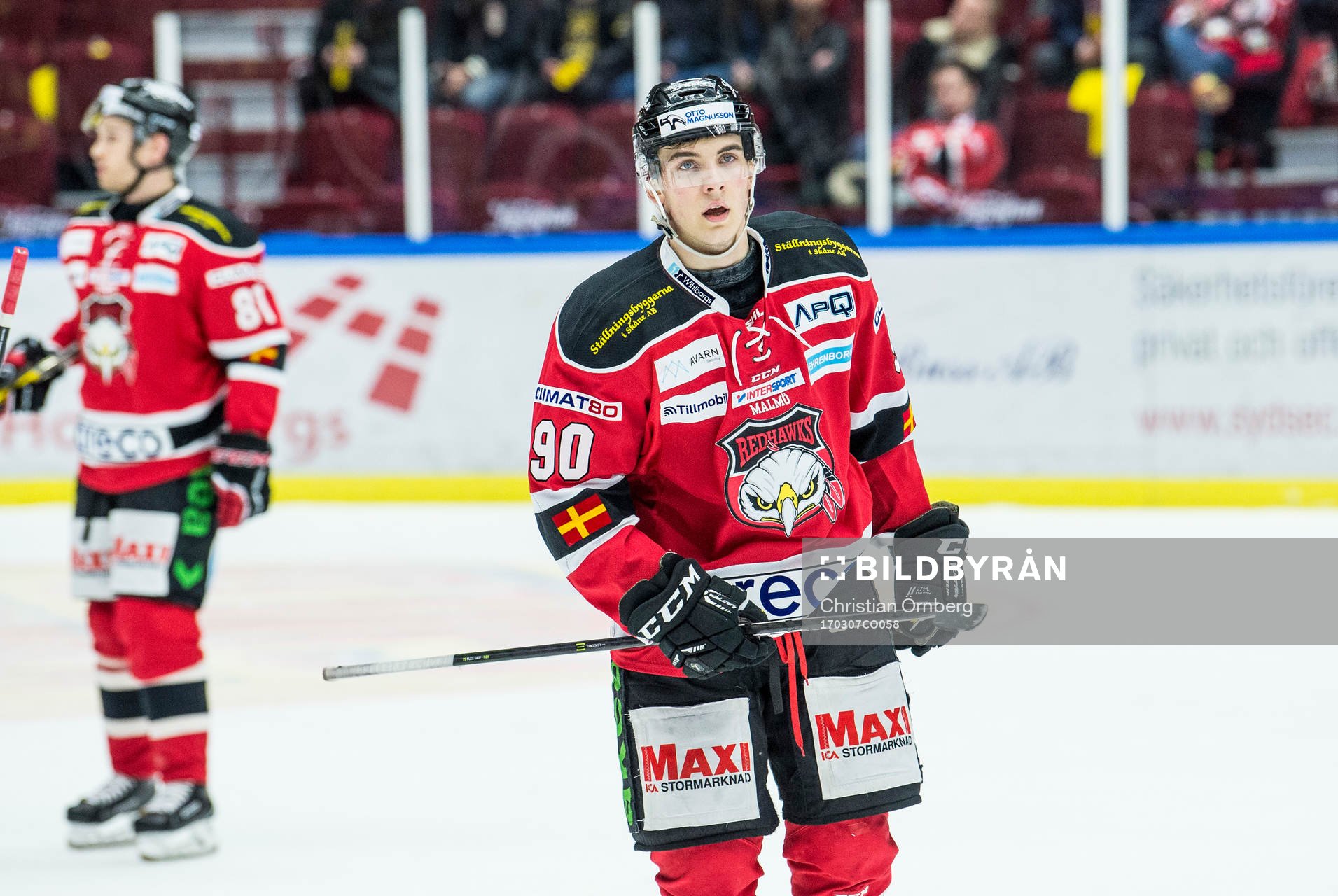 Malmö Redhawks Oliver Olsson deppar
