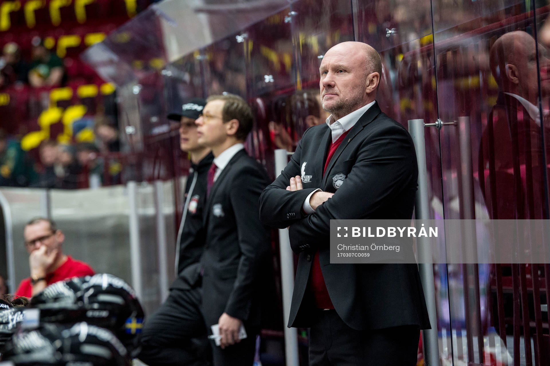 Malmö Redhawks tränare Peter Andersson deppar