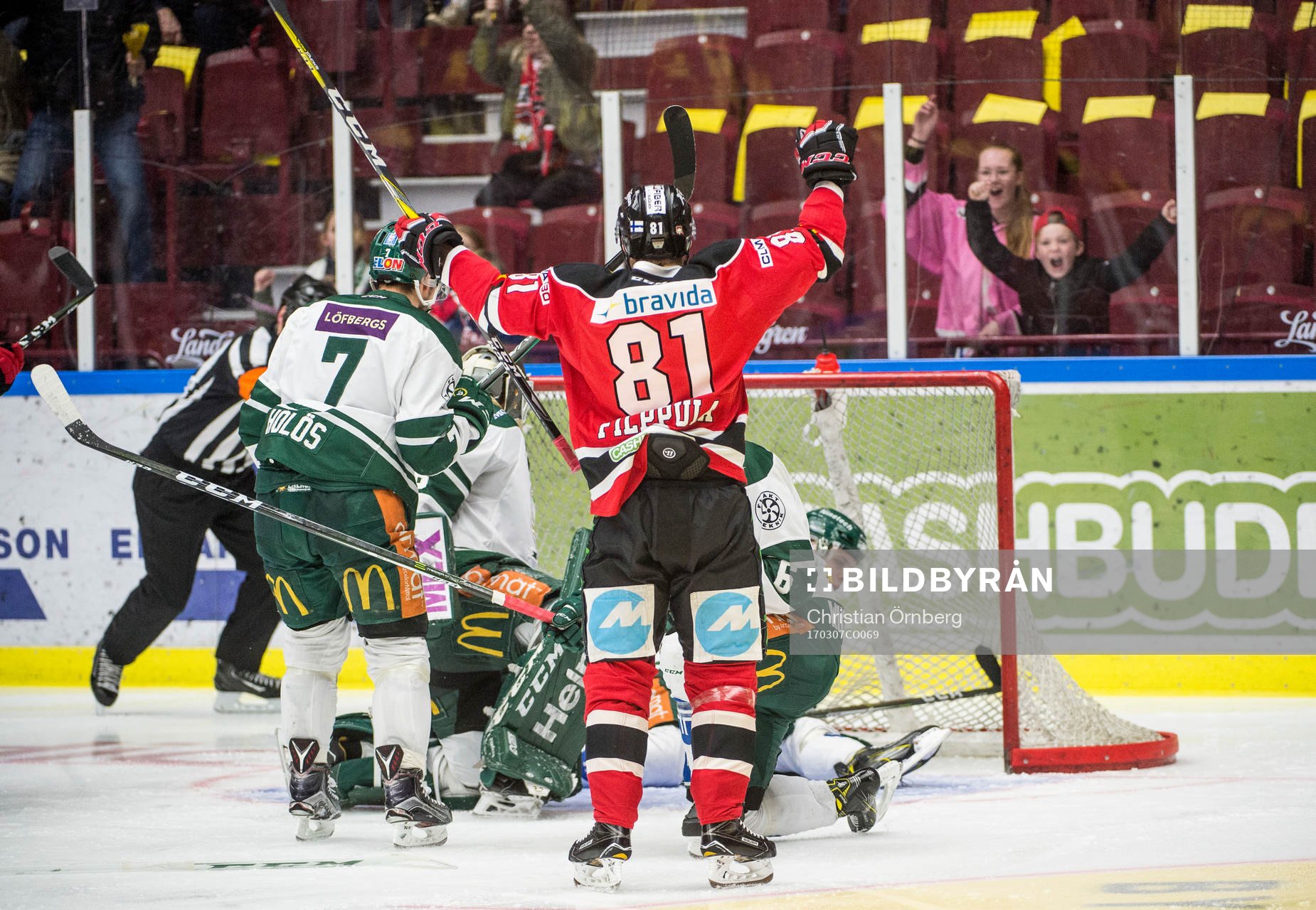 Malmö Redhawks Ilari Filppula jublar