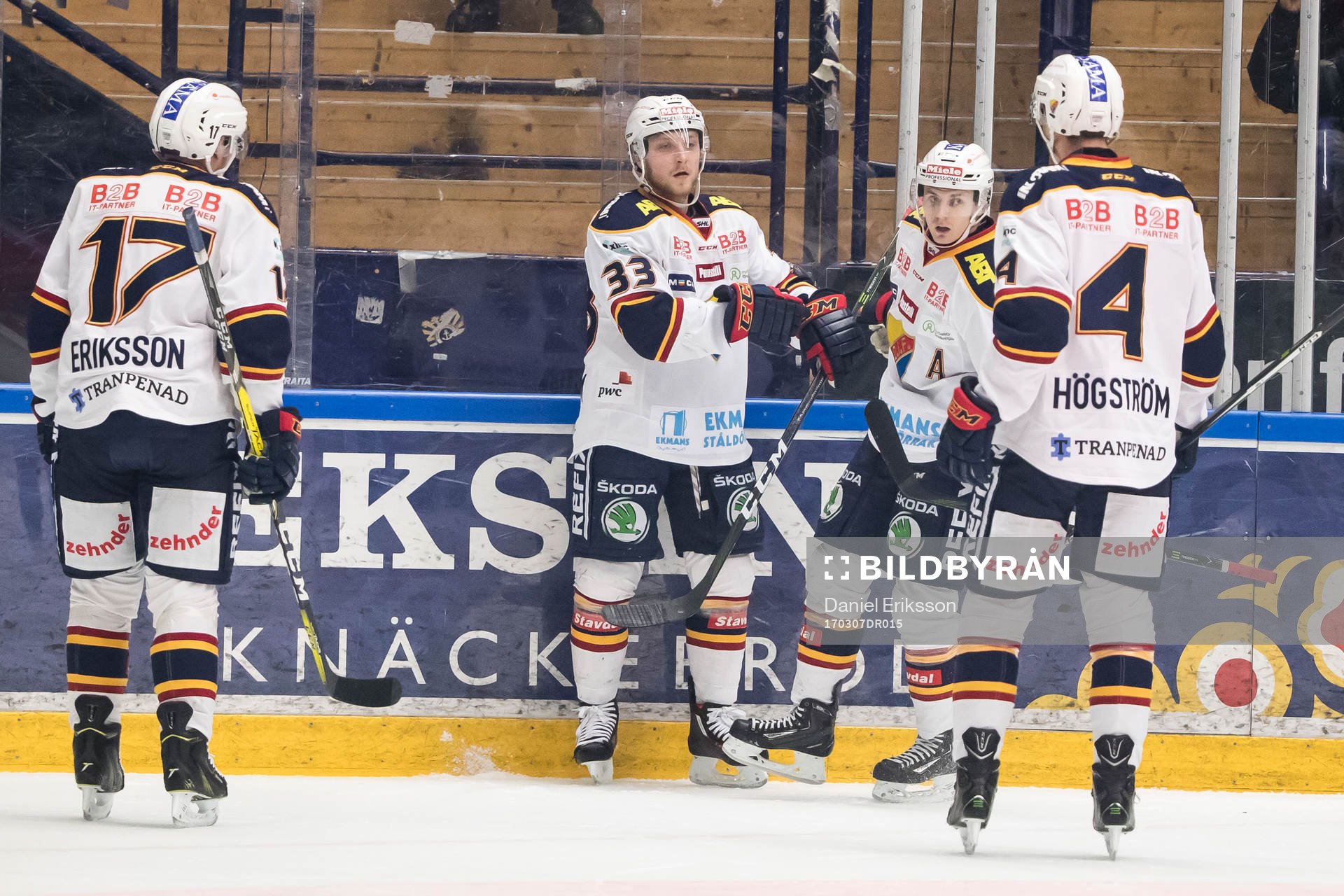 Djurgårdens Linus Hultström jublar