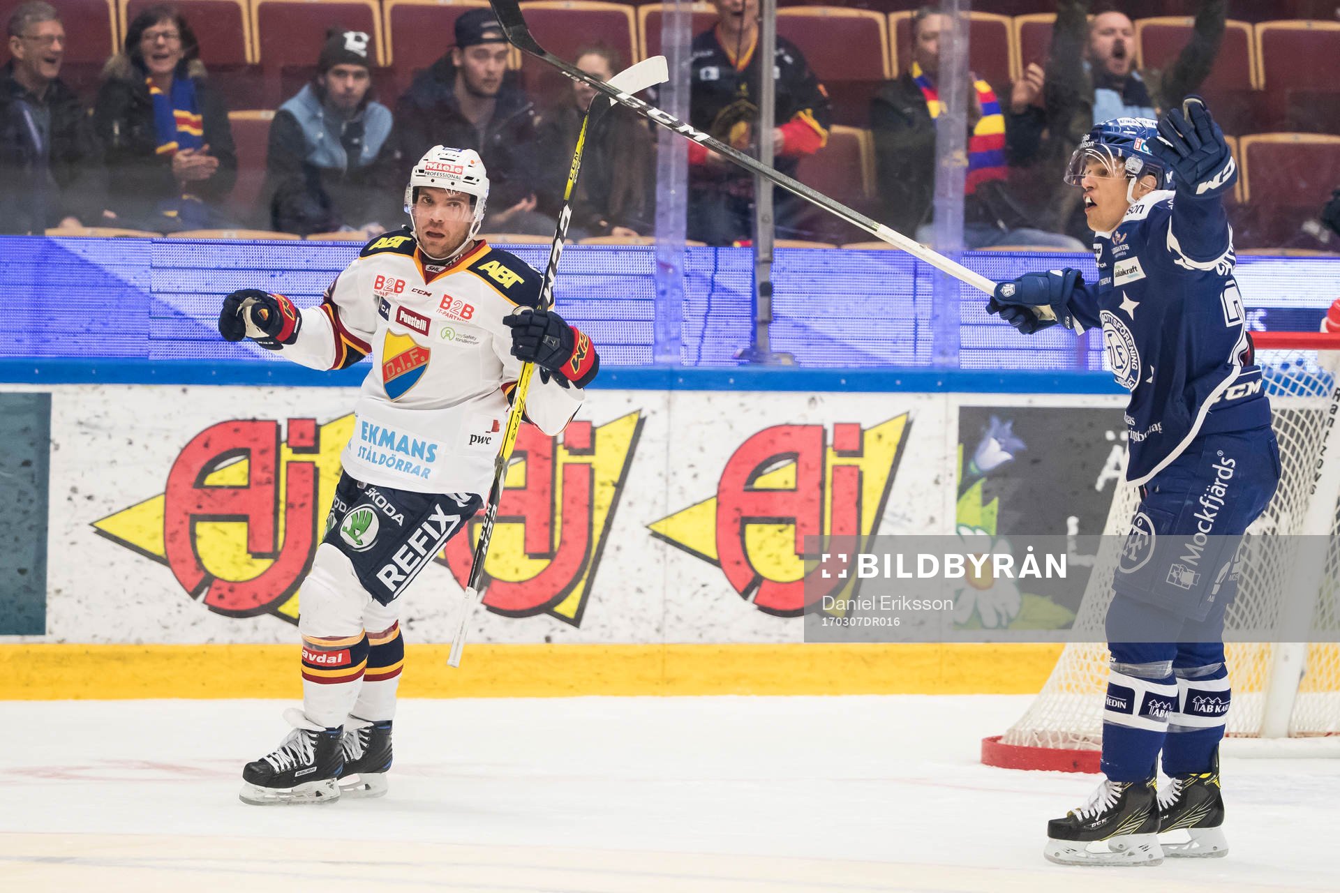 Djurgårdens Matt Anderson jublar