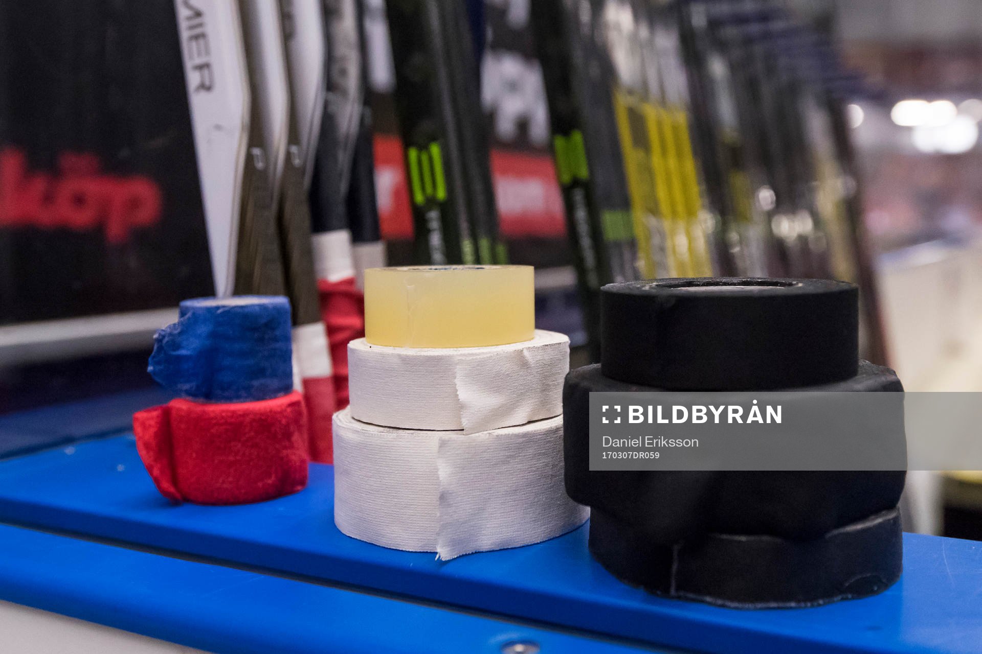 Tejprullar i ishockeymatchen i SHL mellan Leksand och