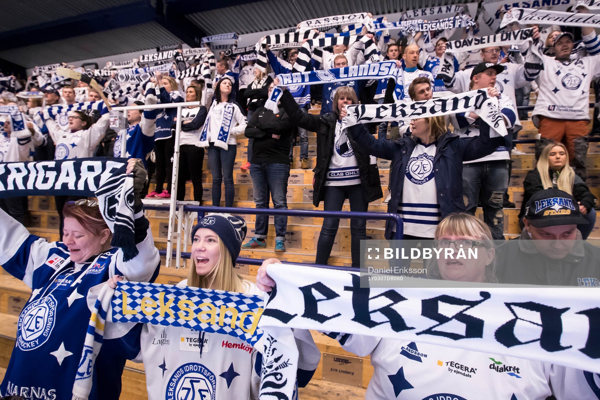 Leksand superstars i ishockeymatchen i SHL mellan Leksand