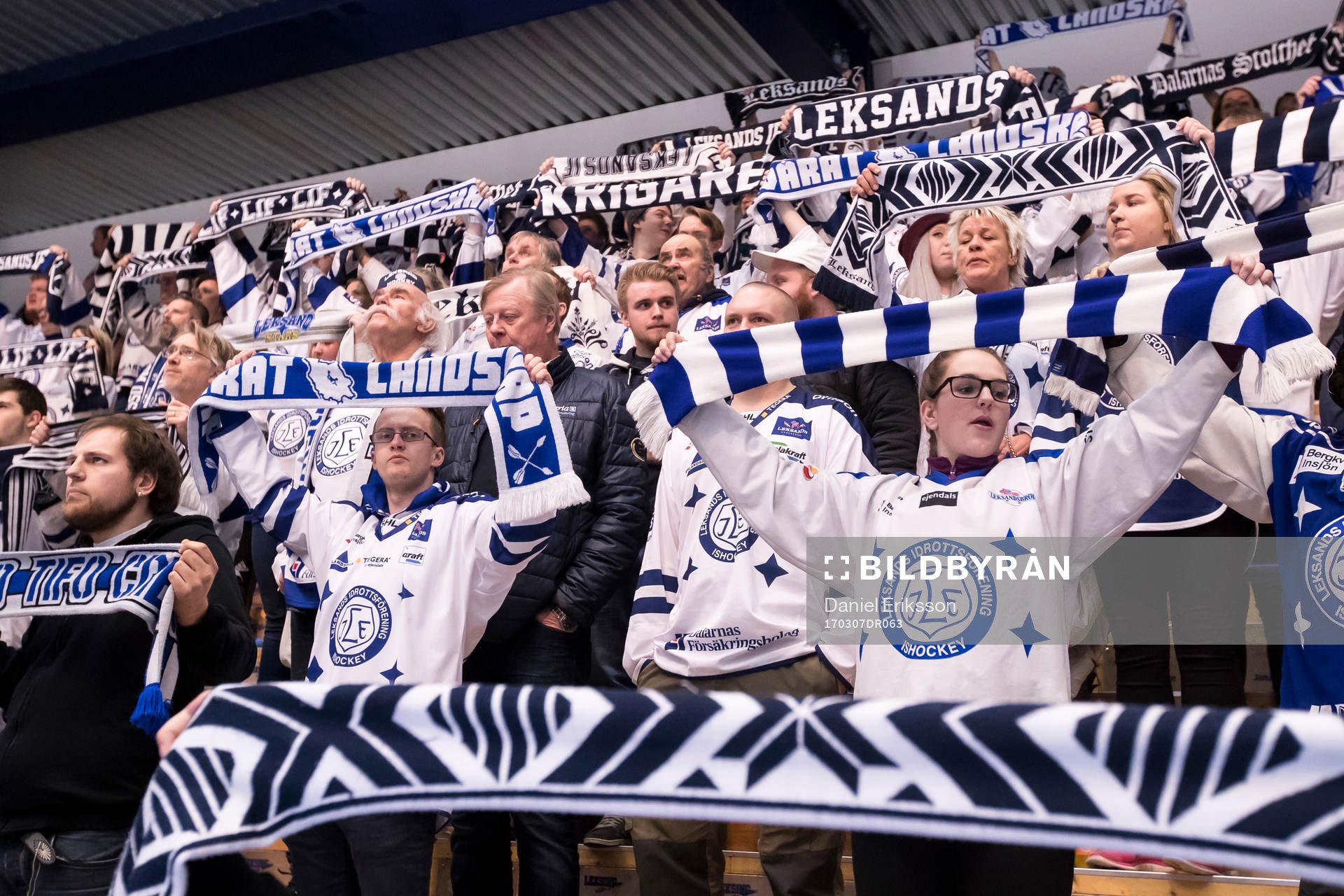 Leksand superstars i ishockeymatchen i SHL mellan Leksand