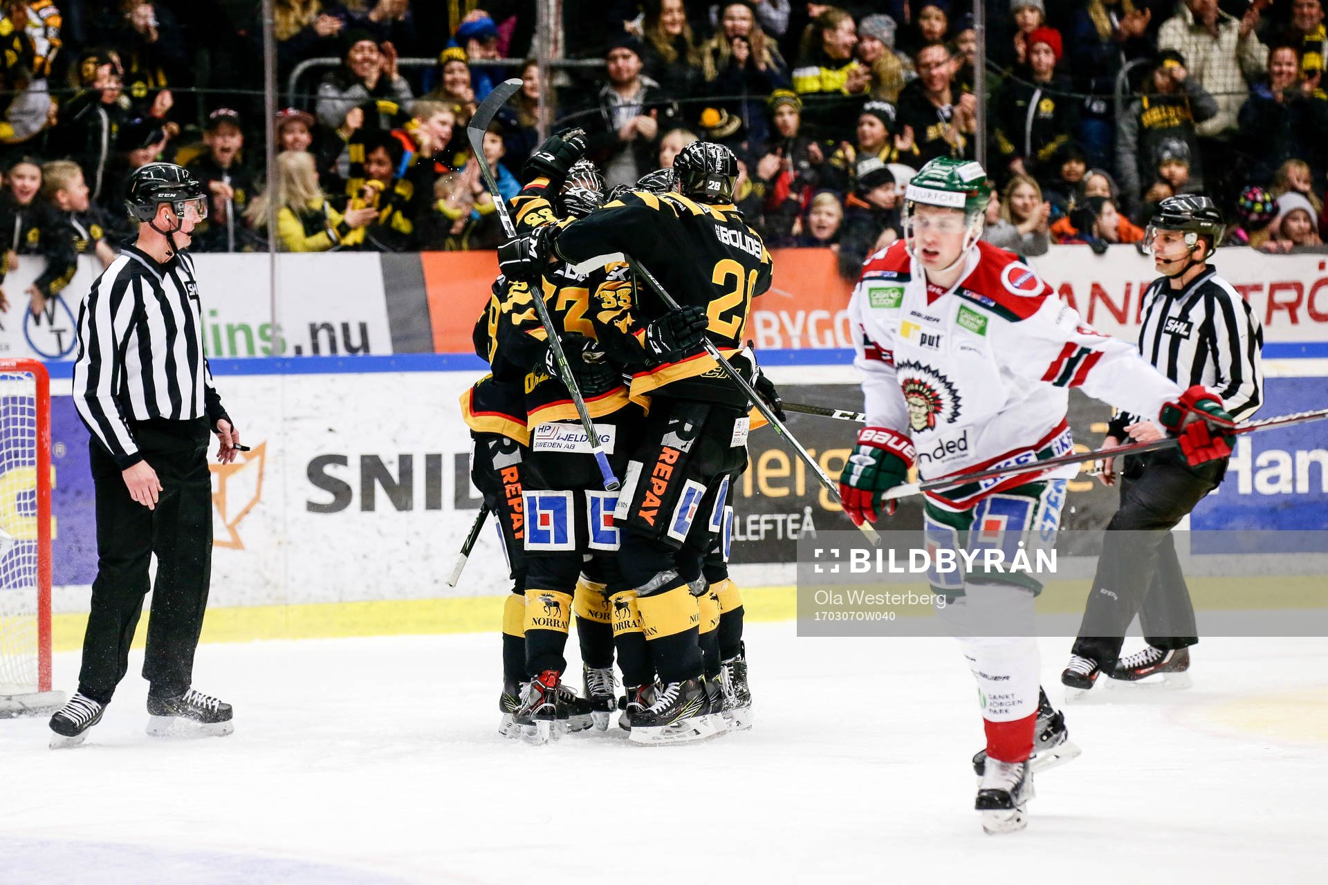 Skellefteås Pontus Petterström, Johan Alm, Sebastian