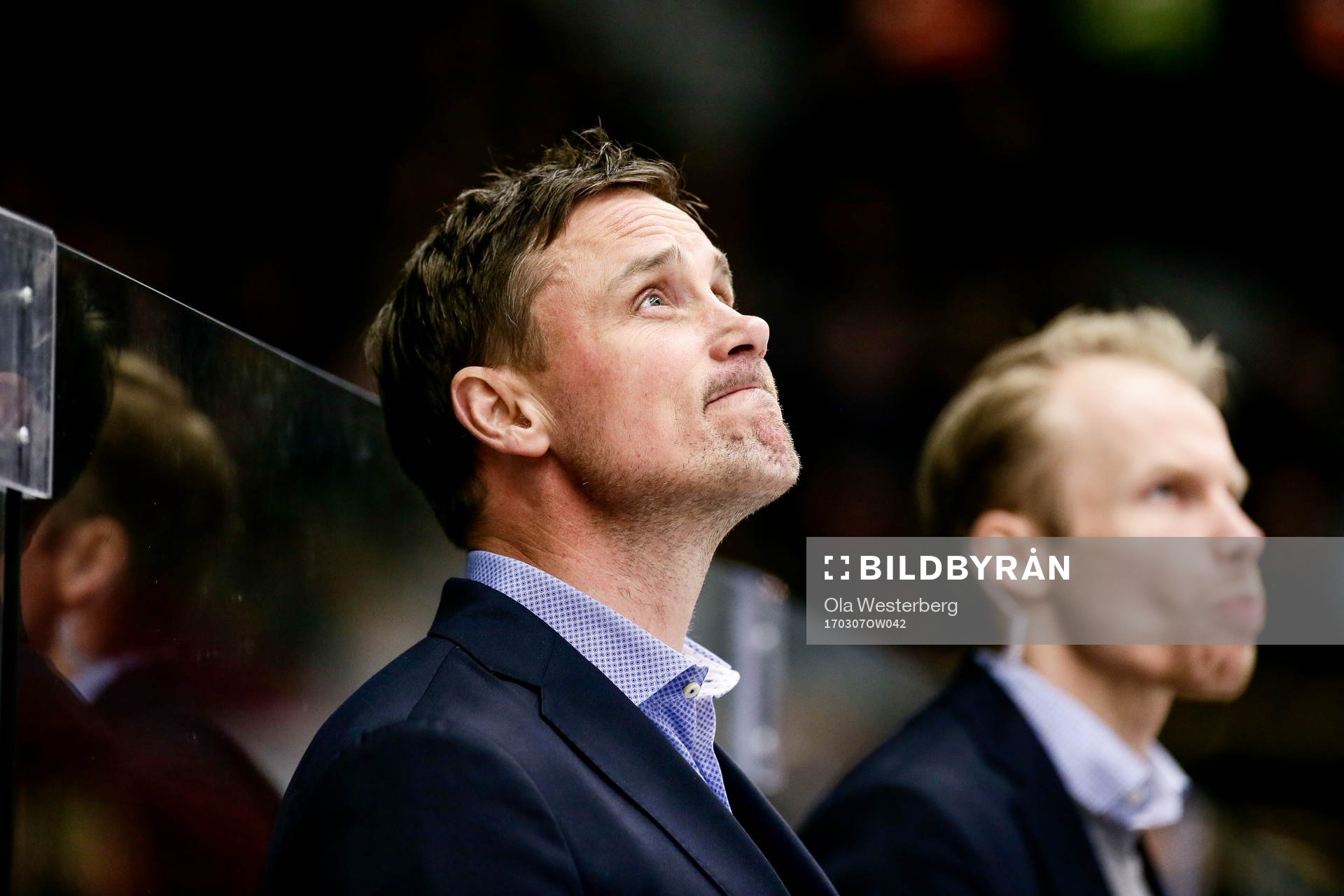 Frölundas tränare Roger Rönnberg deppar