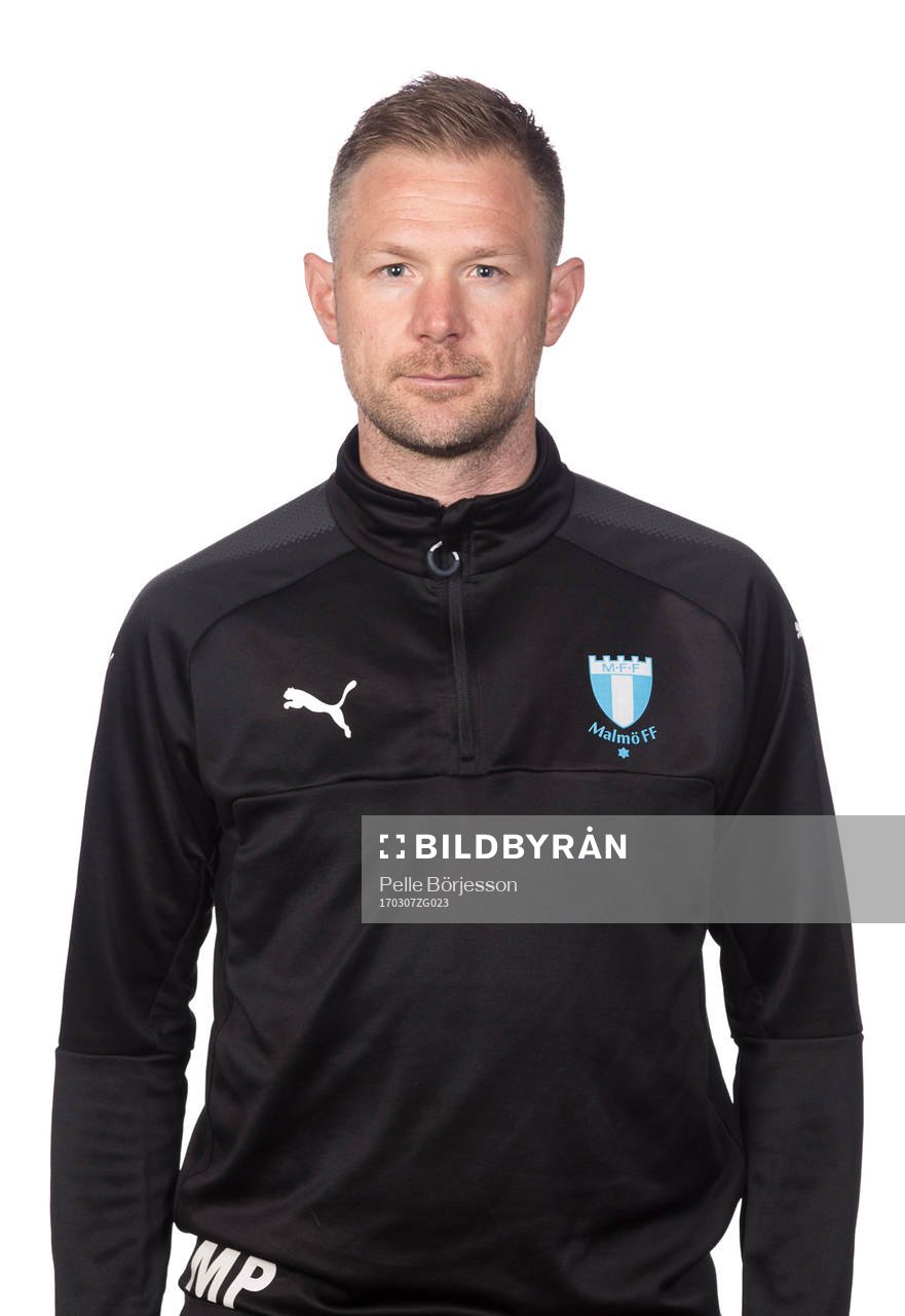 Malmö FFs tränare Magnus Pehrsson poserar för ett porträtt den 7 mars 2017 i Malmö.
