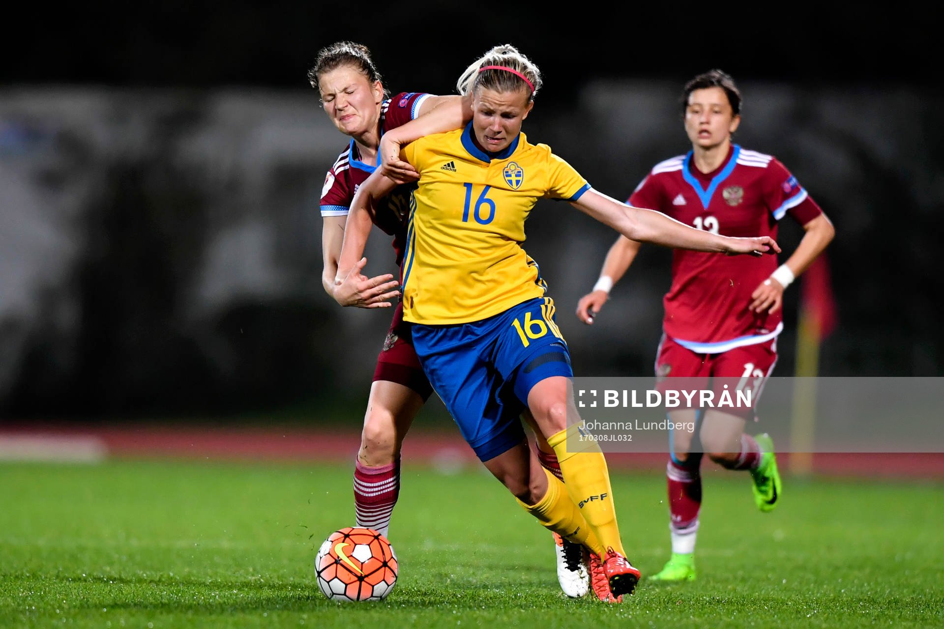 Sveriges Hanna Glas och Rysslands Anastasia Pozdeeva