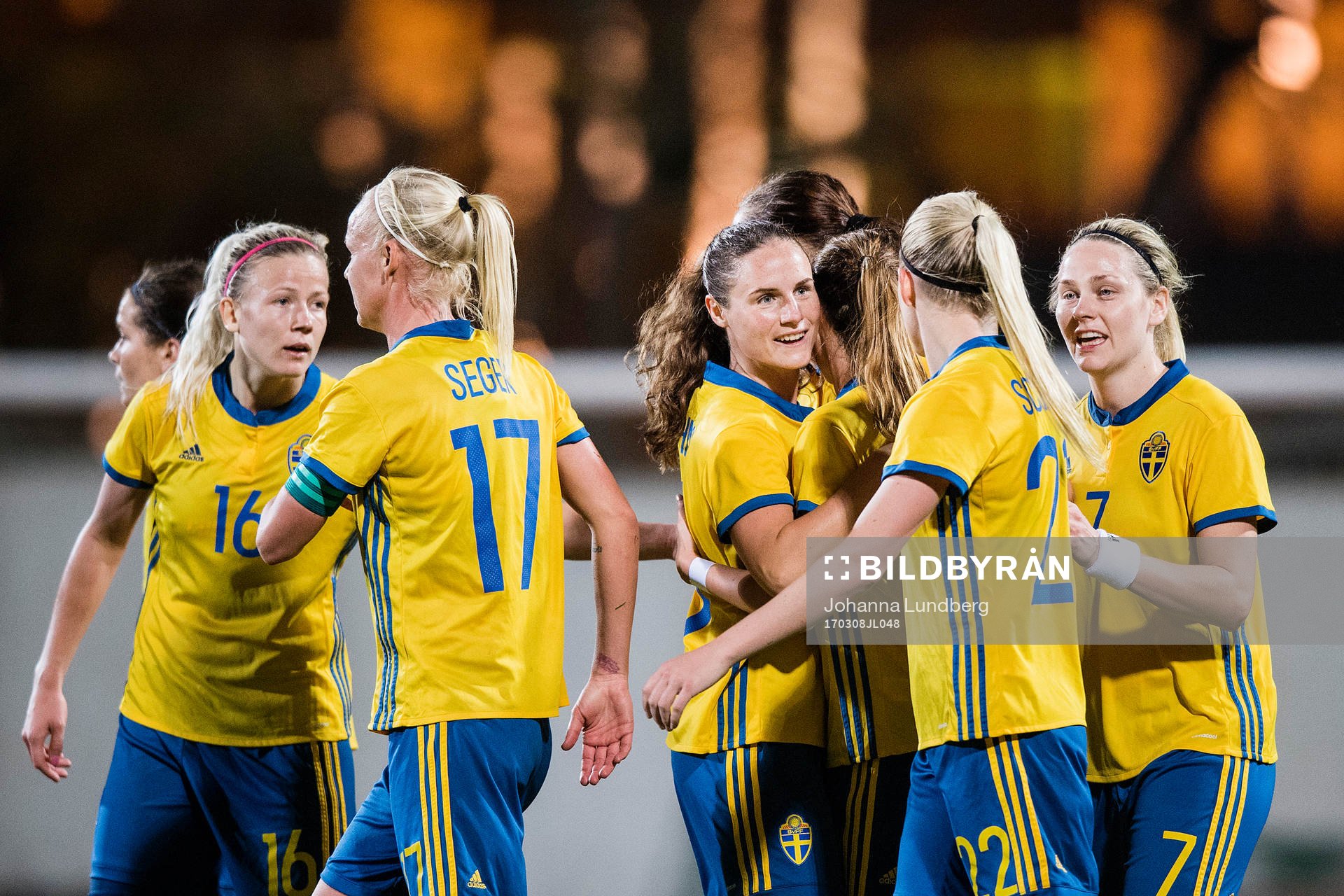 Sveriges Hanna Glas, Caroline Seger, Hanne Gråhns, Olivia