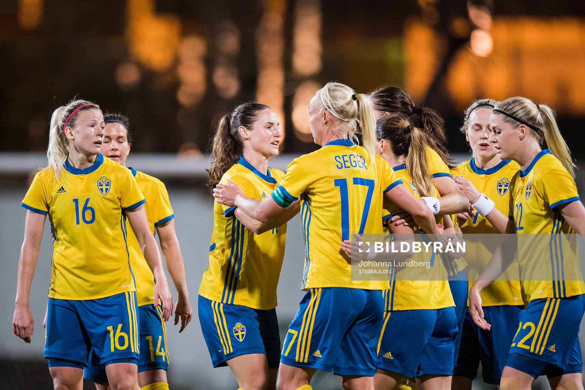 Sveriges Hanna Glas, Hanne Gråhns, Caroline Seger,