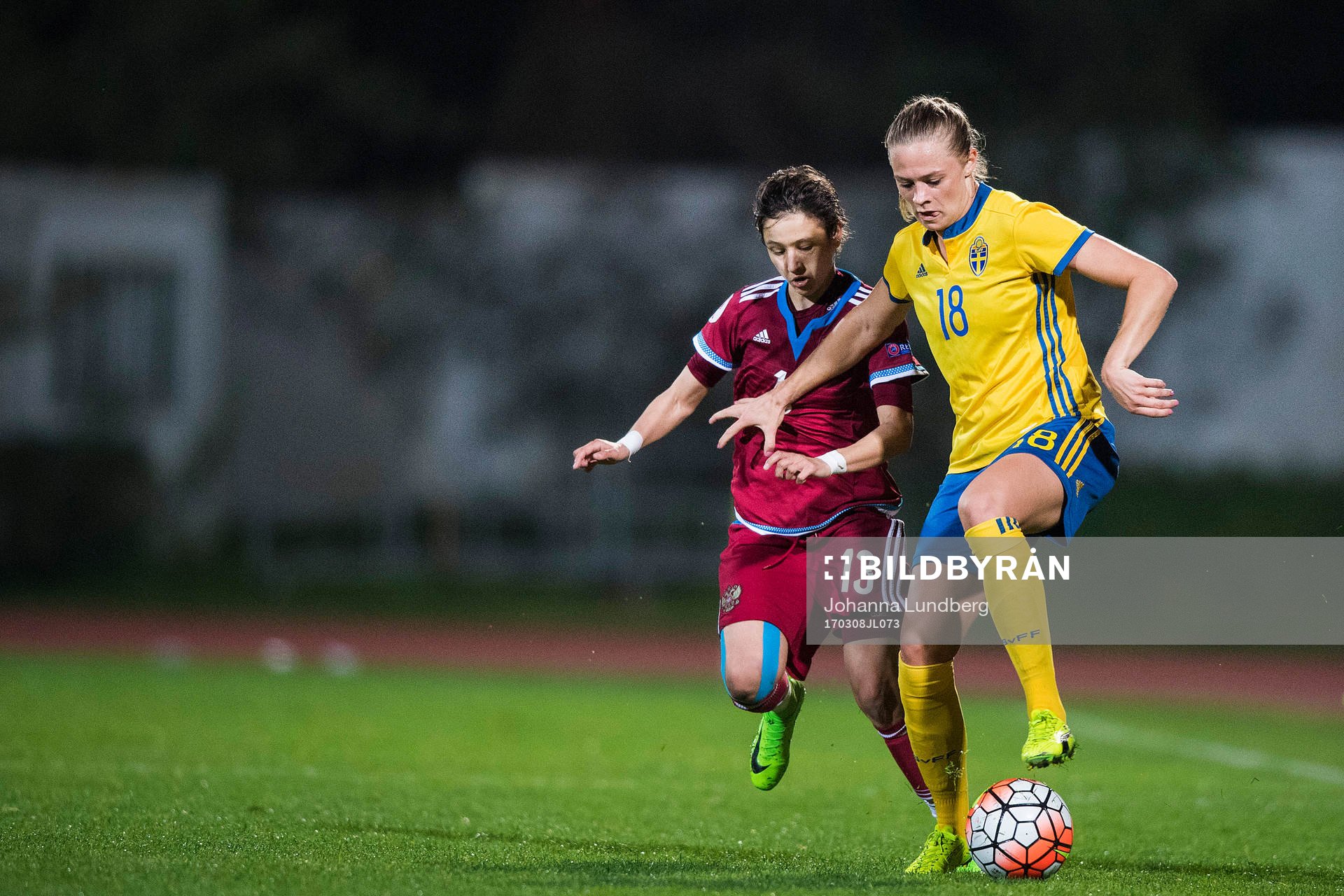 Rysslands Elena Kostareva och Sveriges Fridolina Rolfö