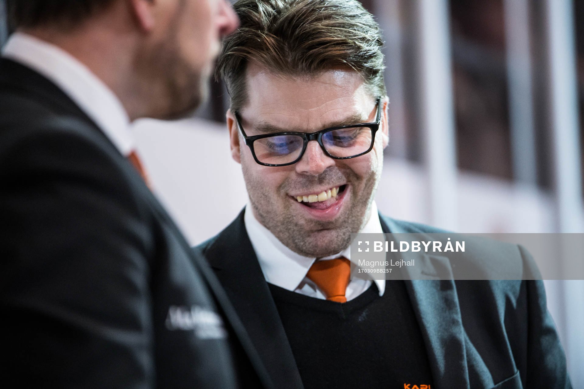 Karlskronas tränare Ove Molin jublar