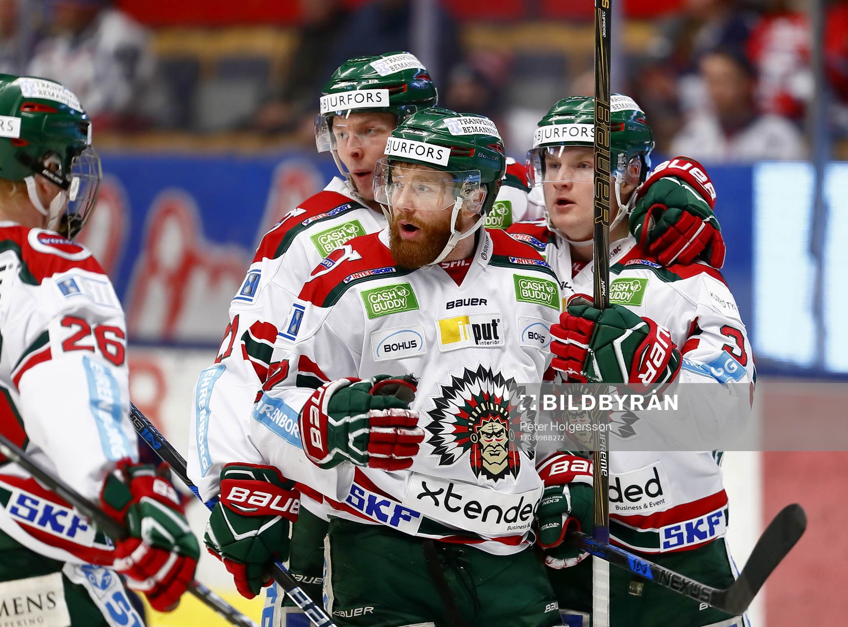 Frölundas Robin Figren jublar