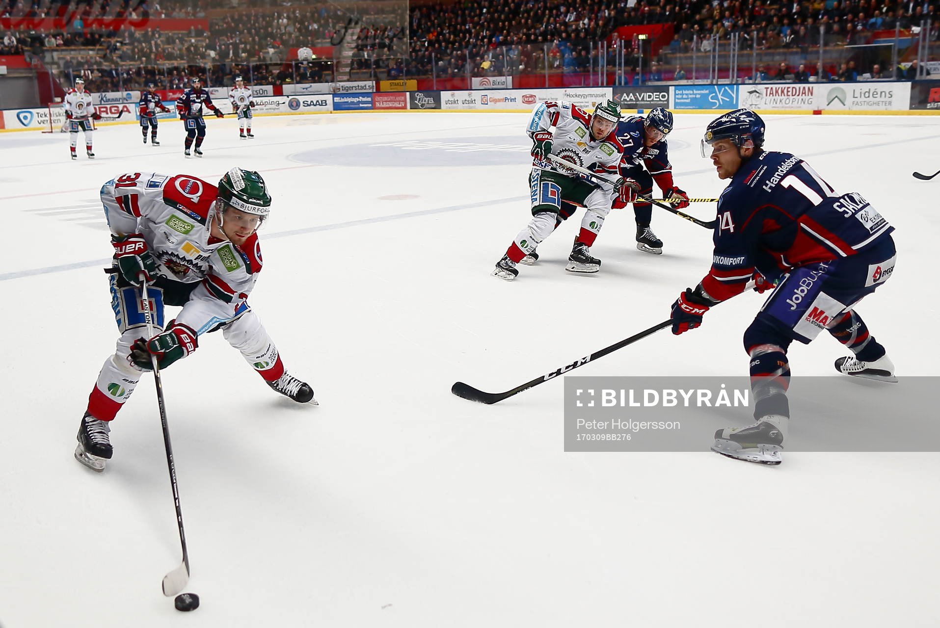 Frölundas Nicklas Lasu och Linköpings Anssi Salmela
