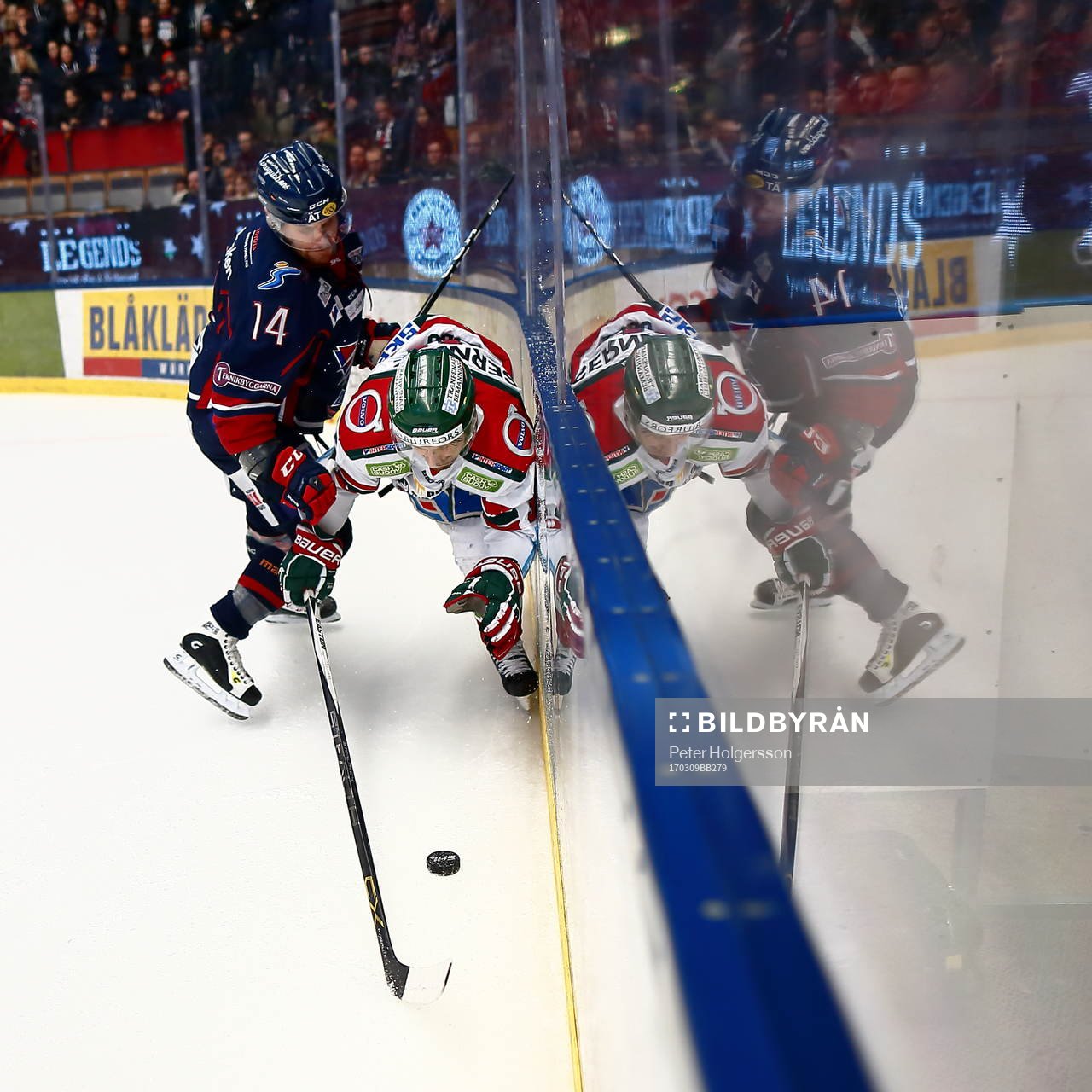 Frölundas Nicklas Lasu och Linköpings Anssi Salmela