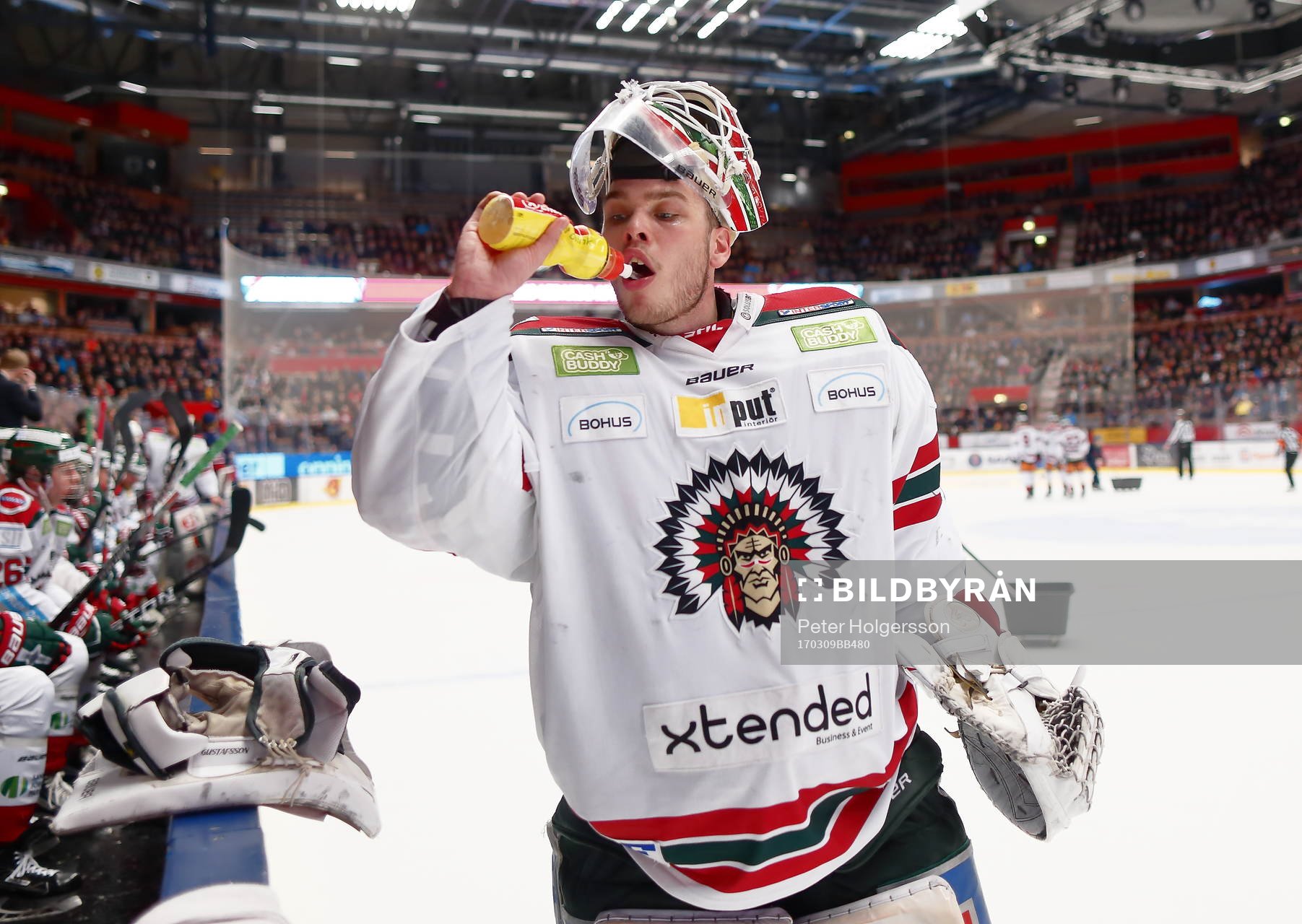 Frölundas målvakt Johan Gustafsson