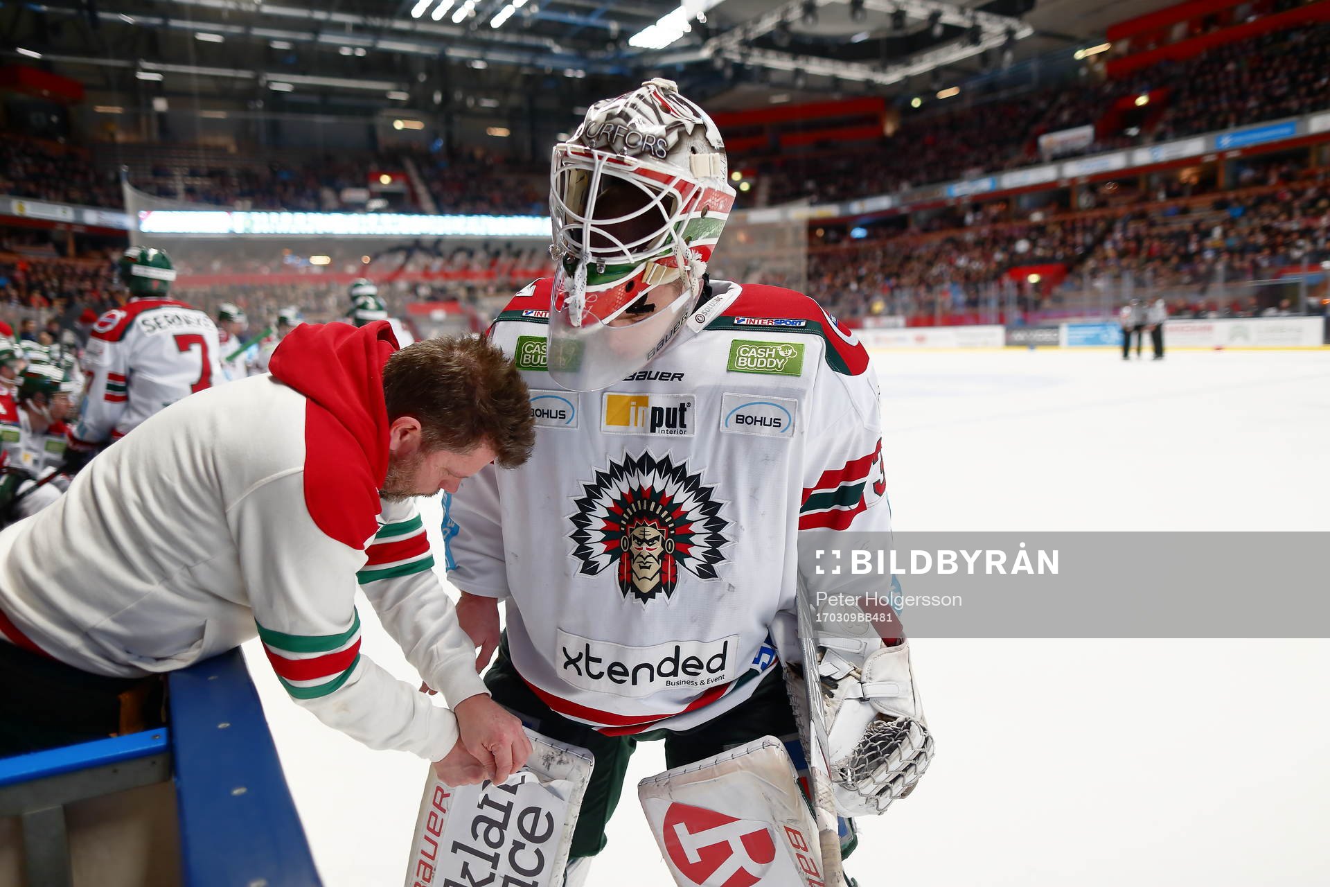 Frölundas målvakt Johan Gustafsson