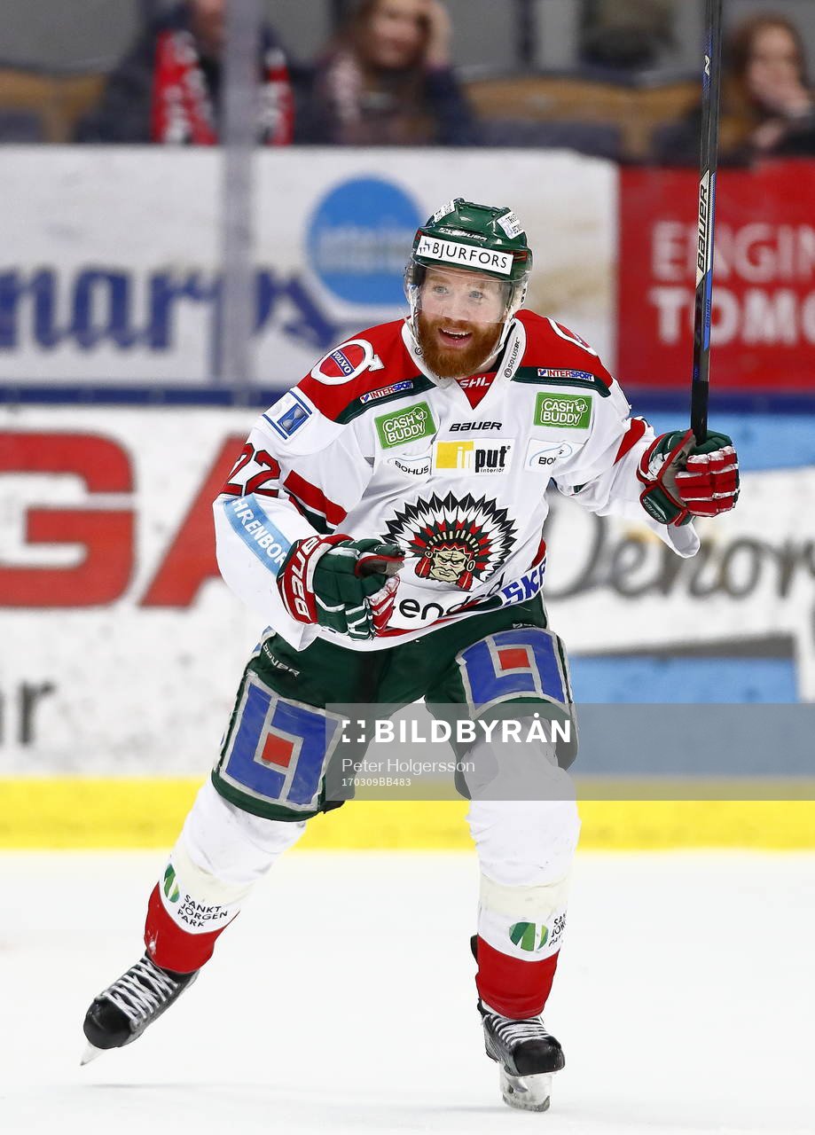 Frölundas Robin Figren jublar