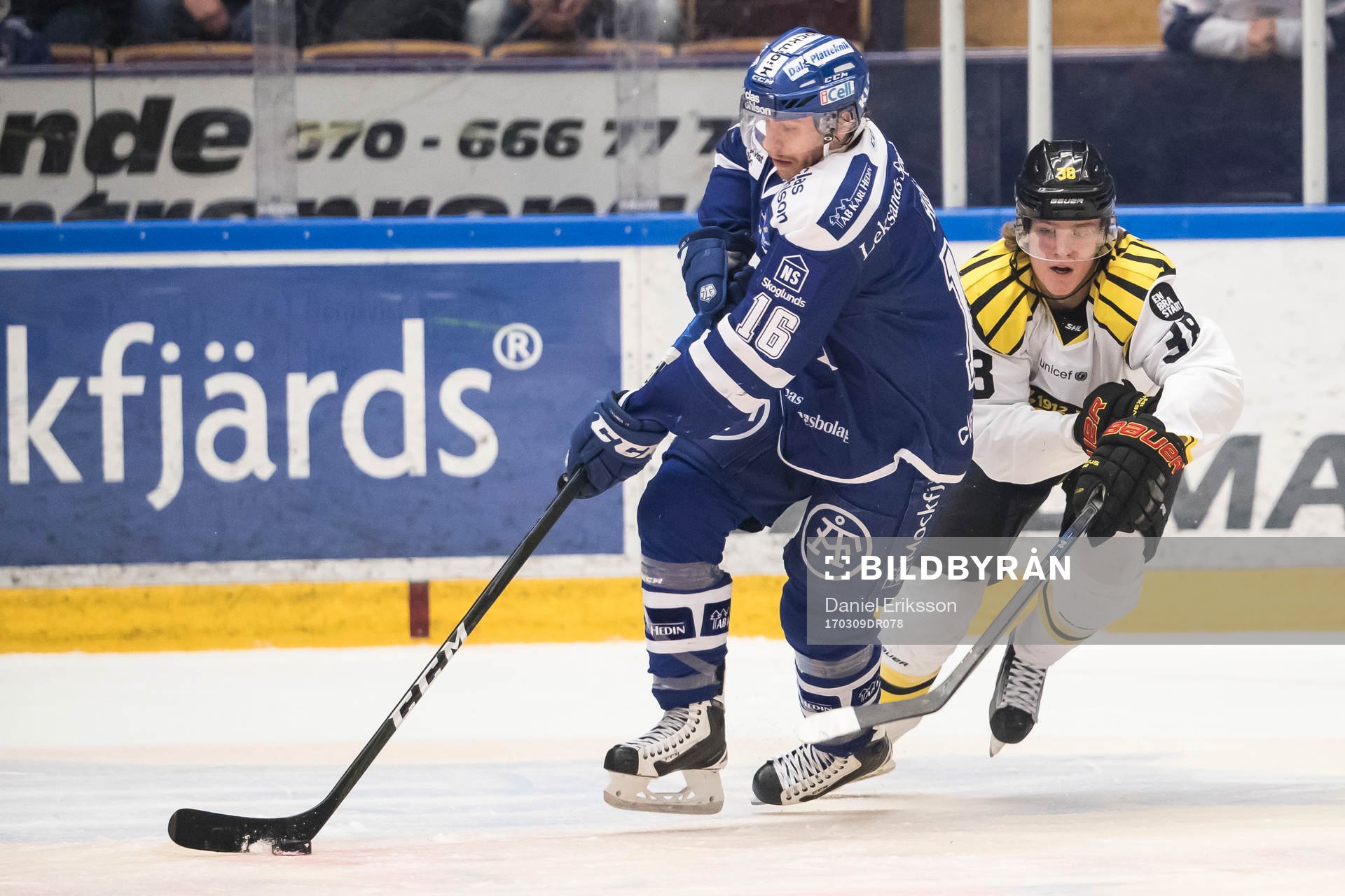Leksands János Hári och Brynäs Jesper Boqvist i