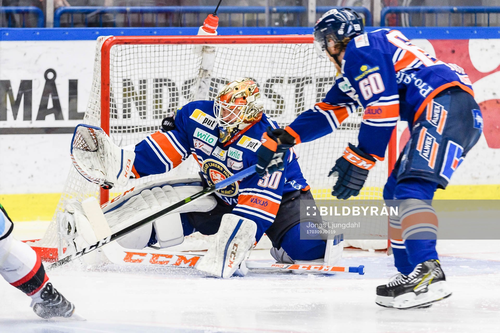 Malmö Redhawks Nichlas Hardt (ej i bild) gör mål 0-1