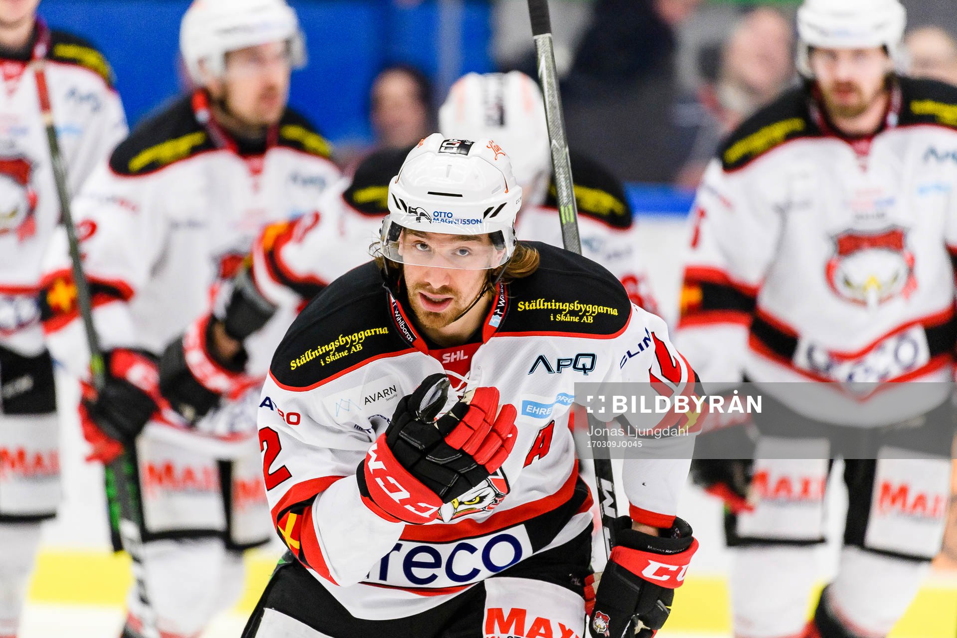 Malmö Redhawks Andreas Thuresson jublar