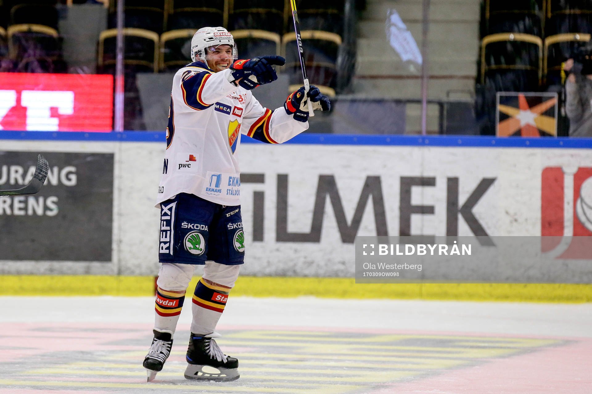 Djurgårdens Matt Anderson jublar