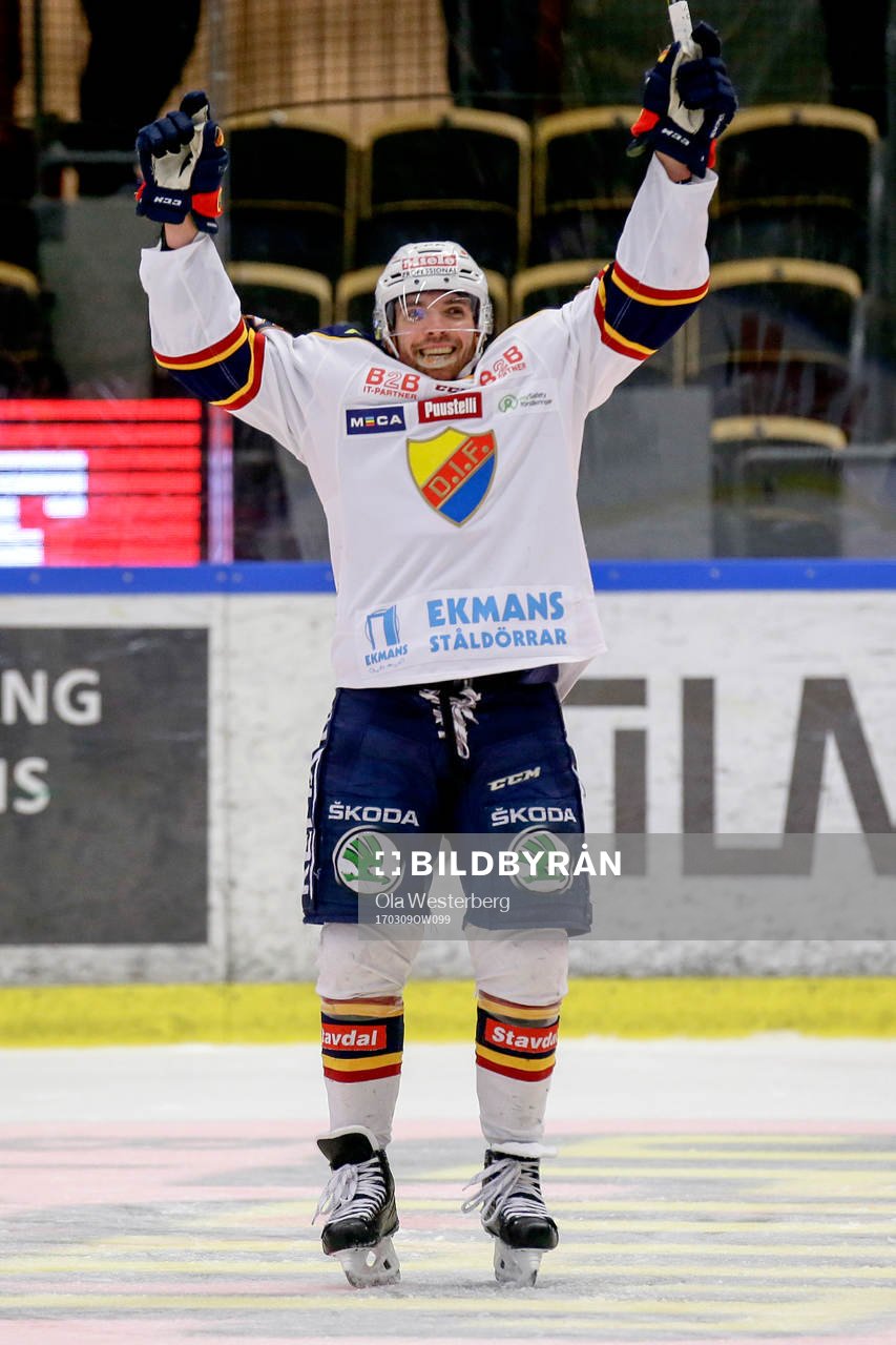 Djurgårdens Matt Anderson jublar