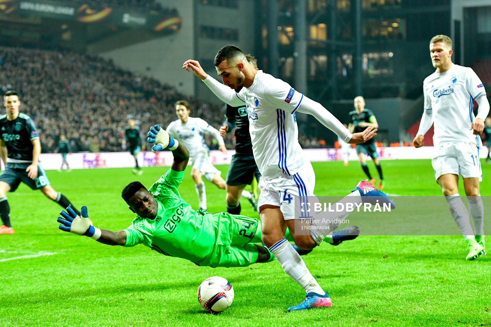 FC Köpenhamns Youssef Toutouh och Ajaxs