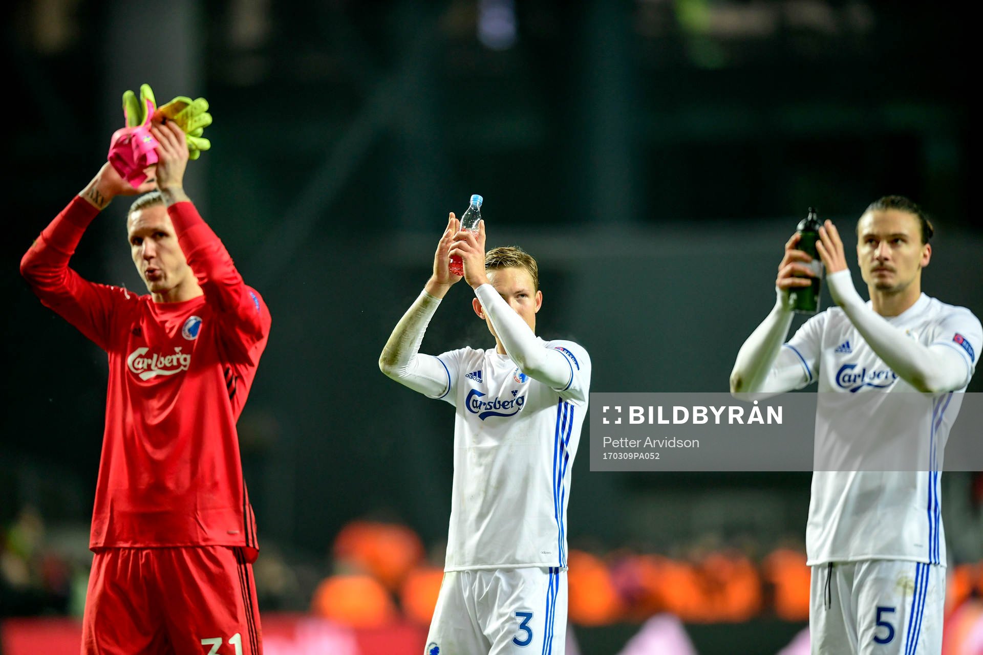 FC Köpenhamns målvakt Robin Olsen, Ludwig Augustinsson