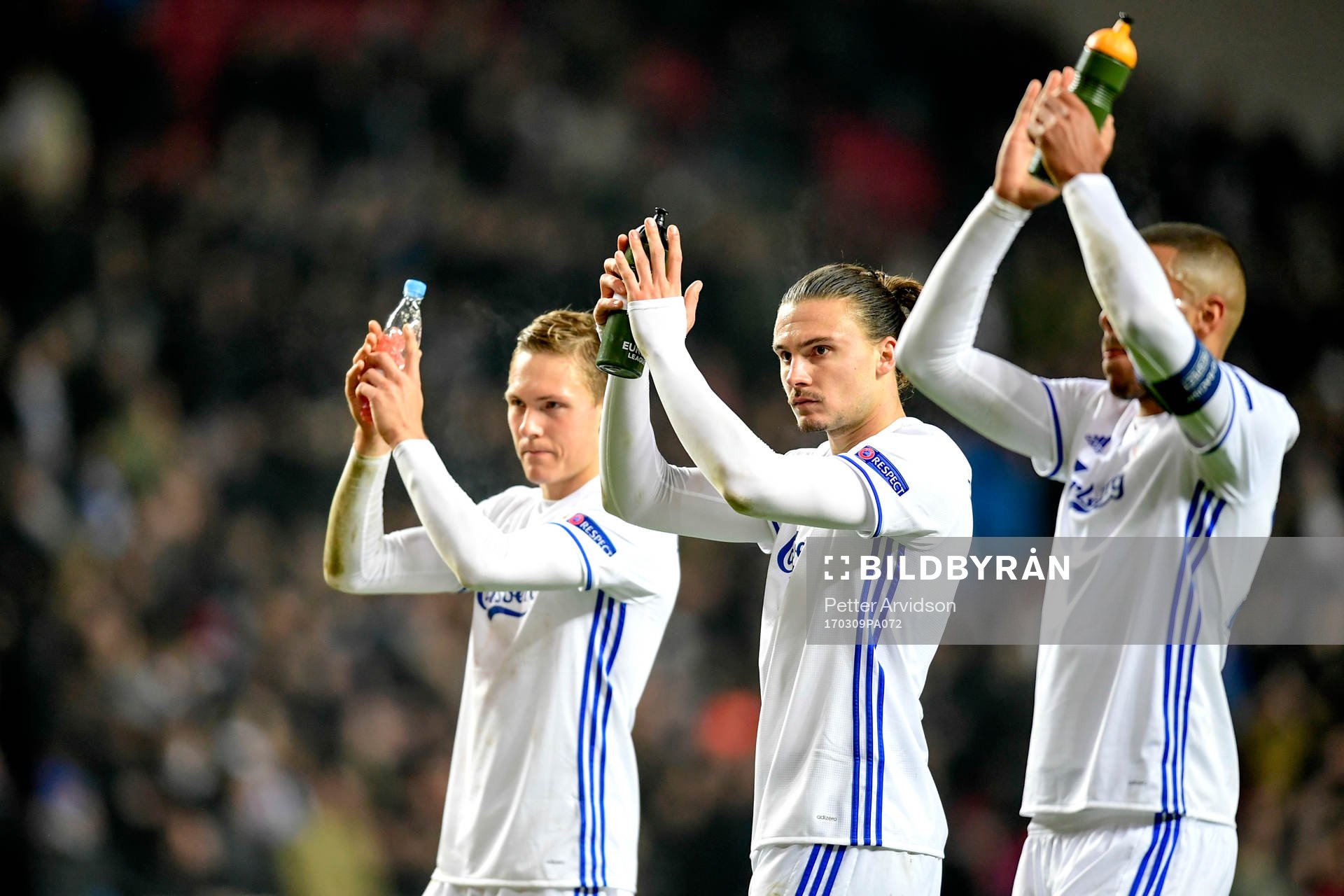 FC Köpenhamns Ludwig Augustinsson, Erik Johansson och