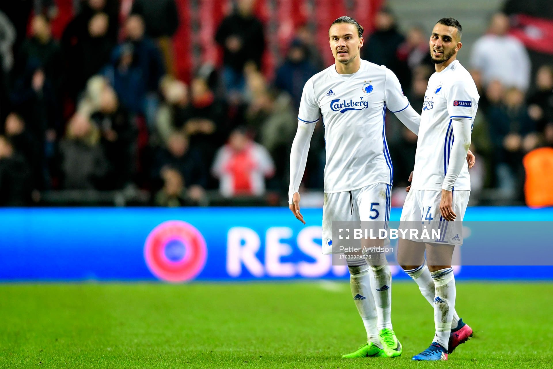 FC Köpenhamns Erik Johansson och Youssef Toutouh