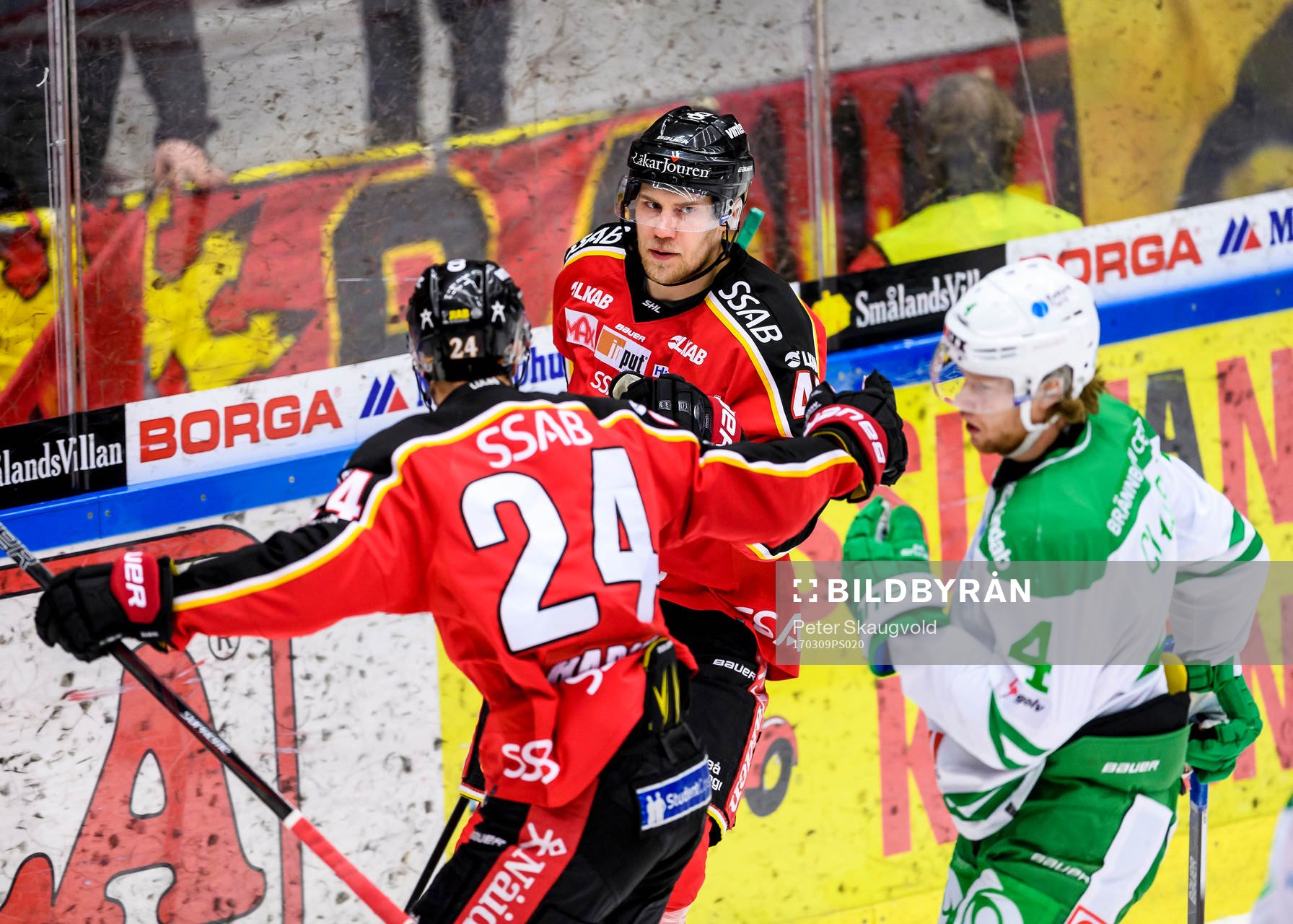 Luleås Ilari Melart (h) jublar