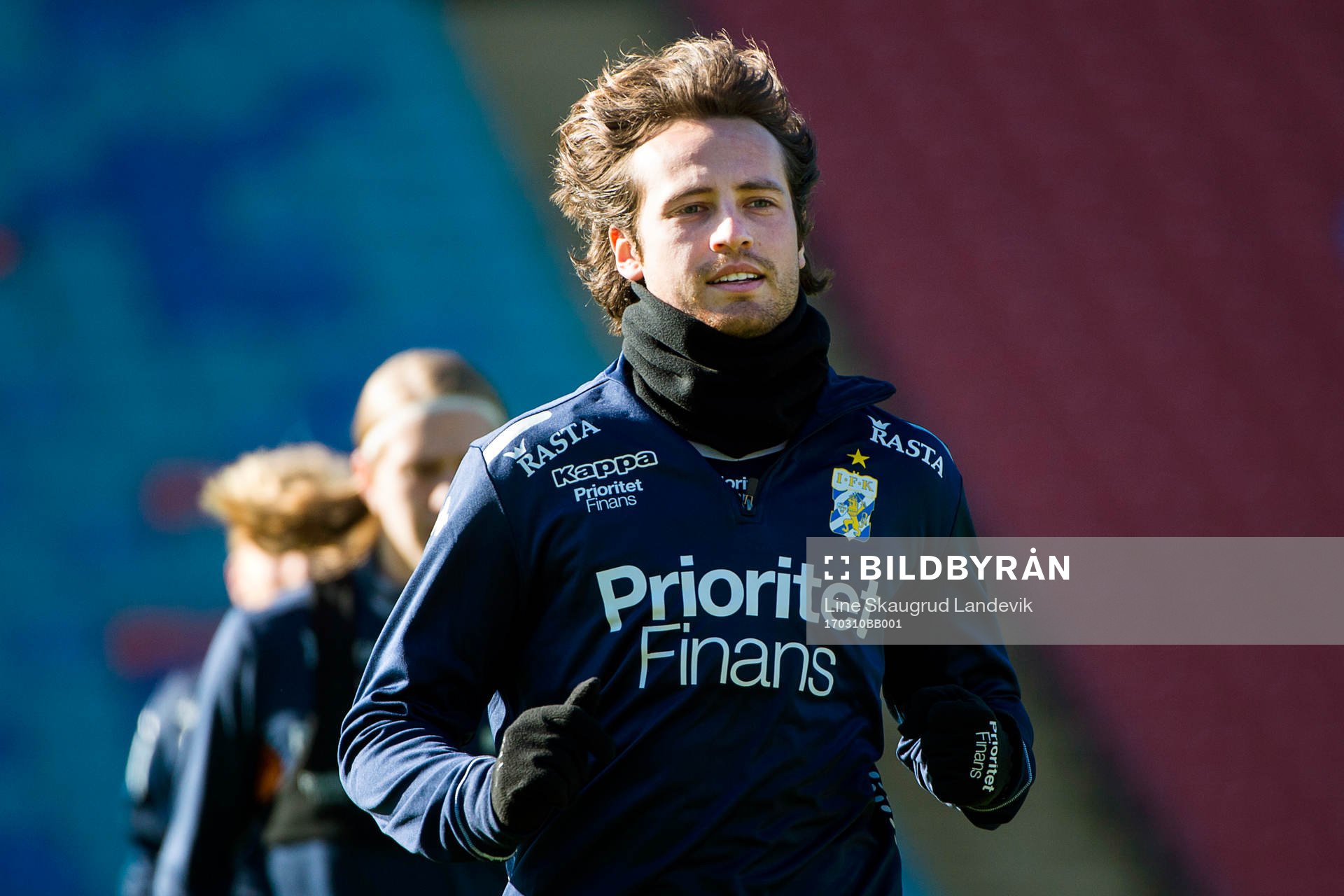 Mikkel Diskerud tränar med IFK Göteborg den 10 mars 2017 i Göteborg.