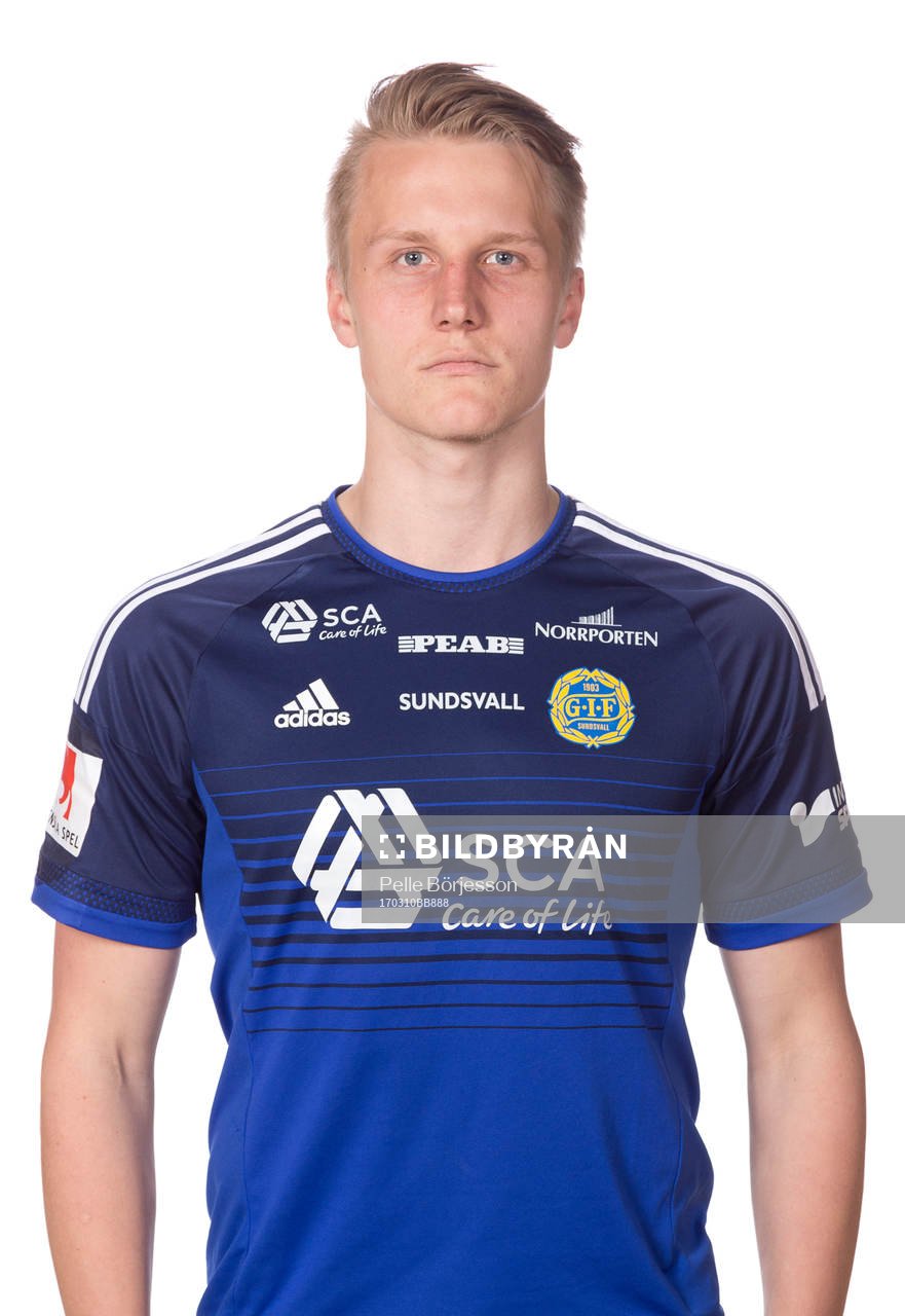 Sundsvalls Juho Pirttijoki poserar för ett porträtt den 10 mars 2017 i Sundsvall.
