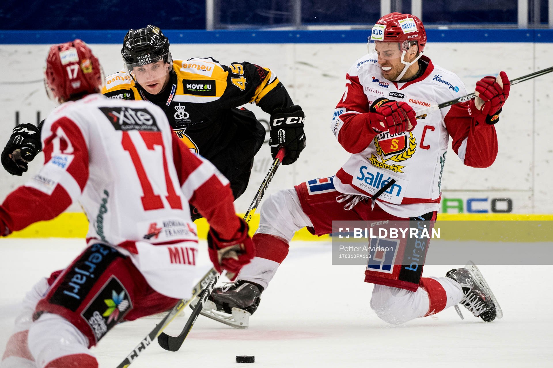 Panterns Sebastian Dyk och Almtunas Victor Rollin-Carlsson