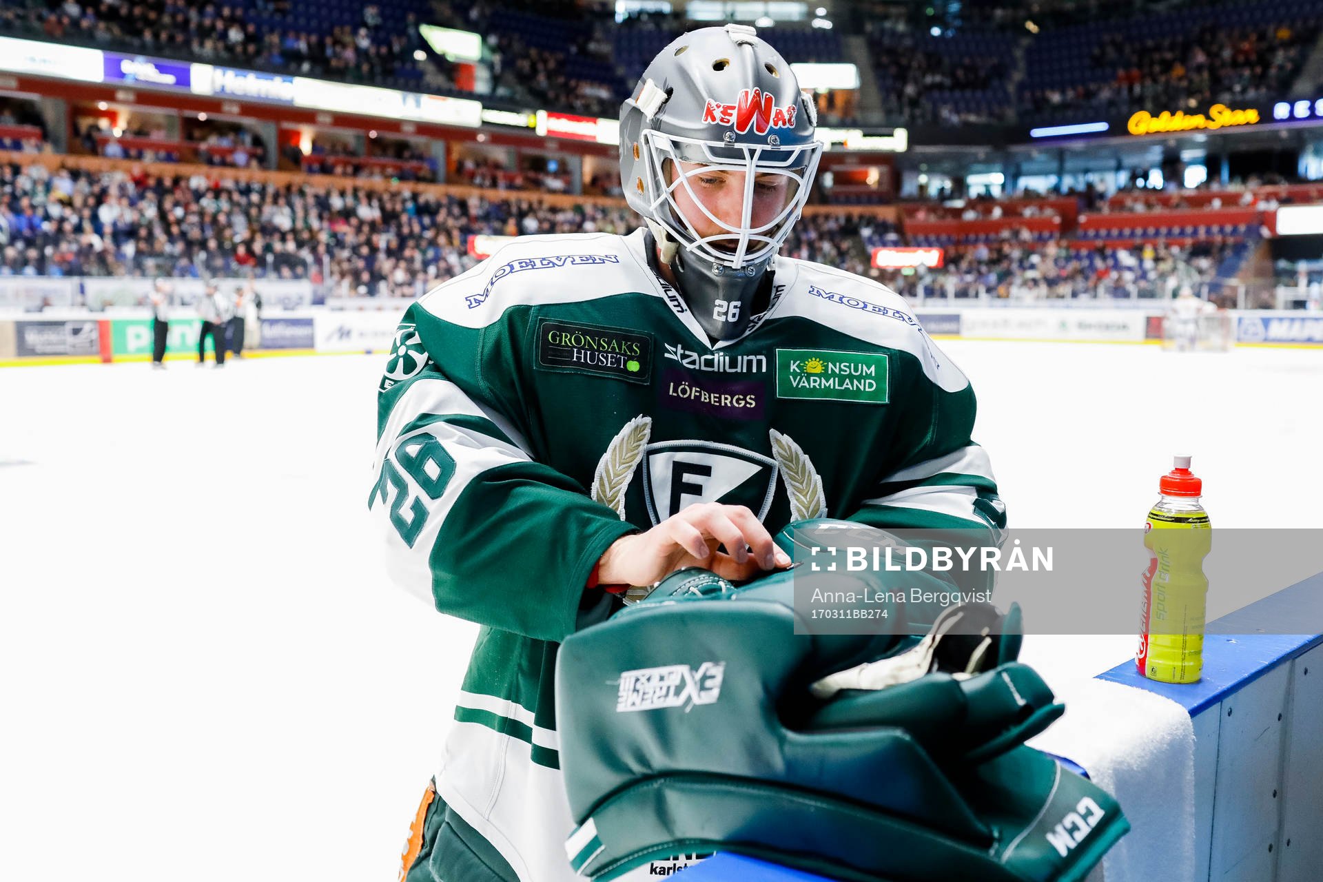 Färjestads målvakt Stefan Steen