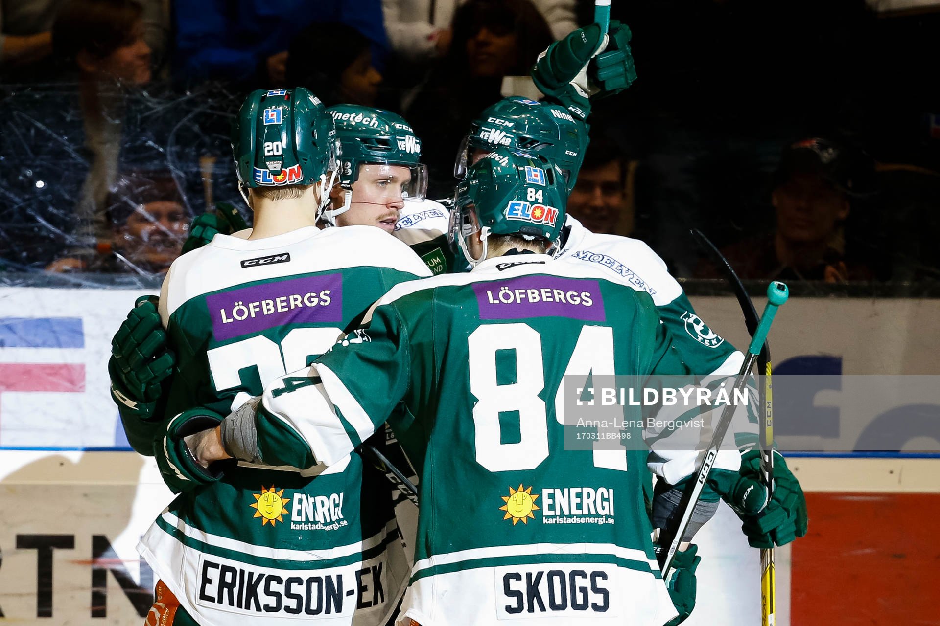 Färjestads Magnus Nygren jublar