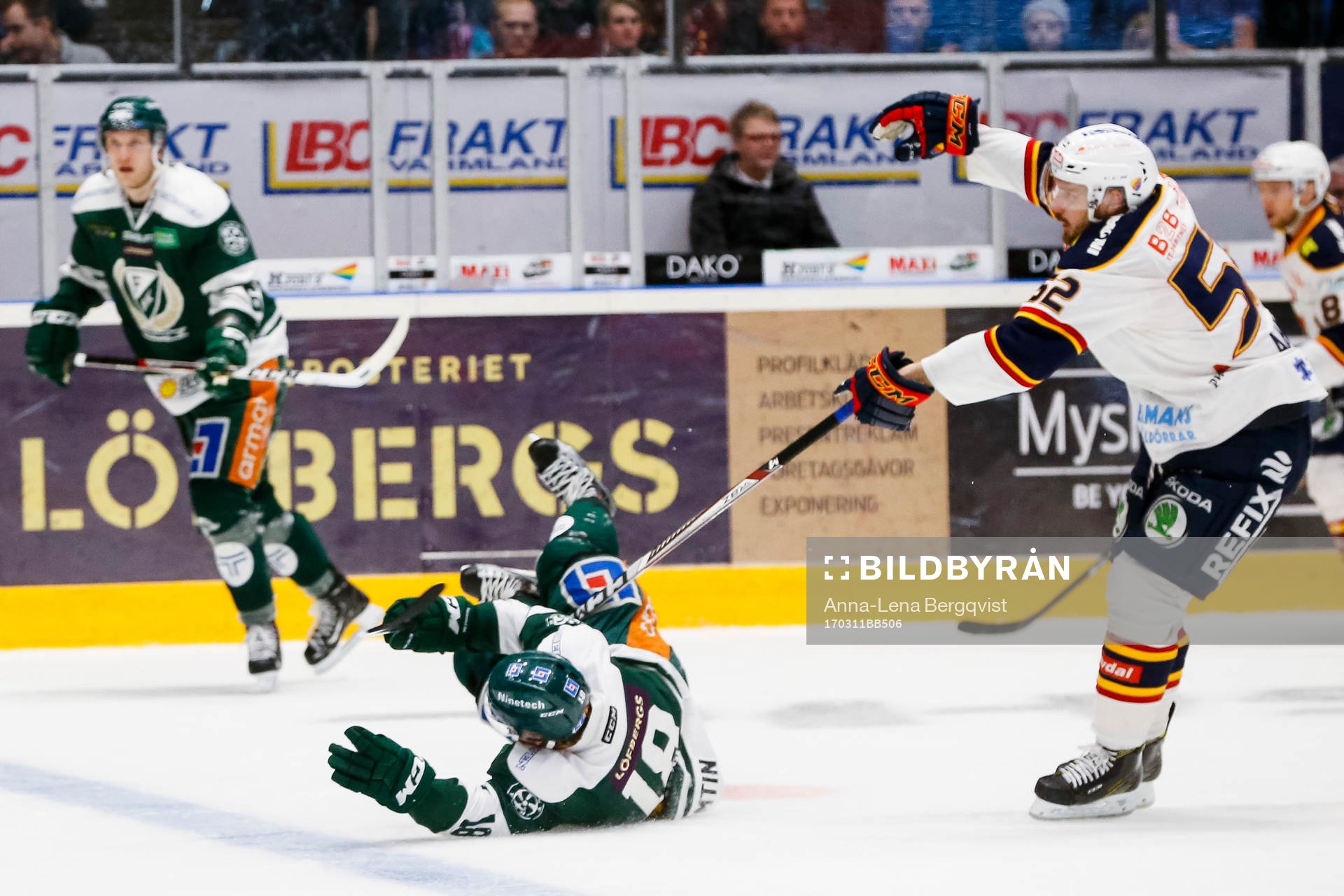 Färjestads Andreas Jämtin och Djurgårdens Mikael Ahlén