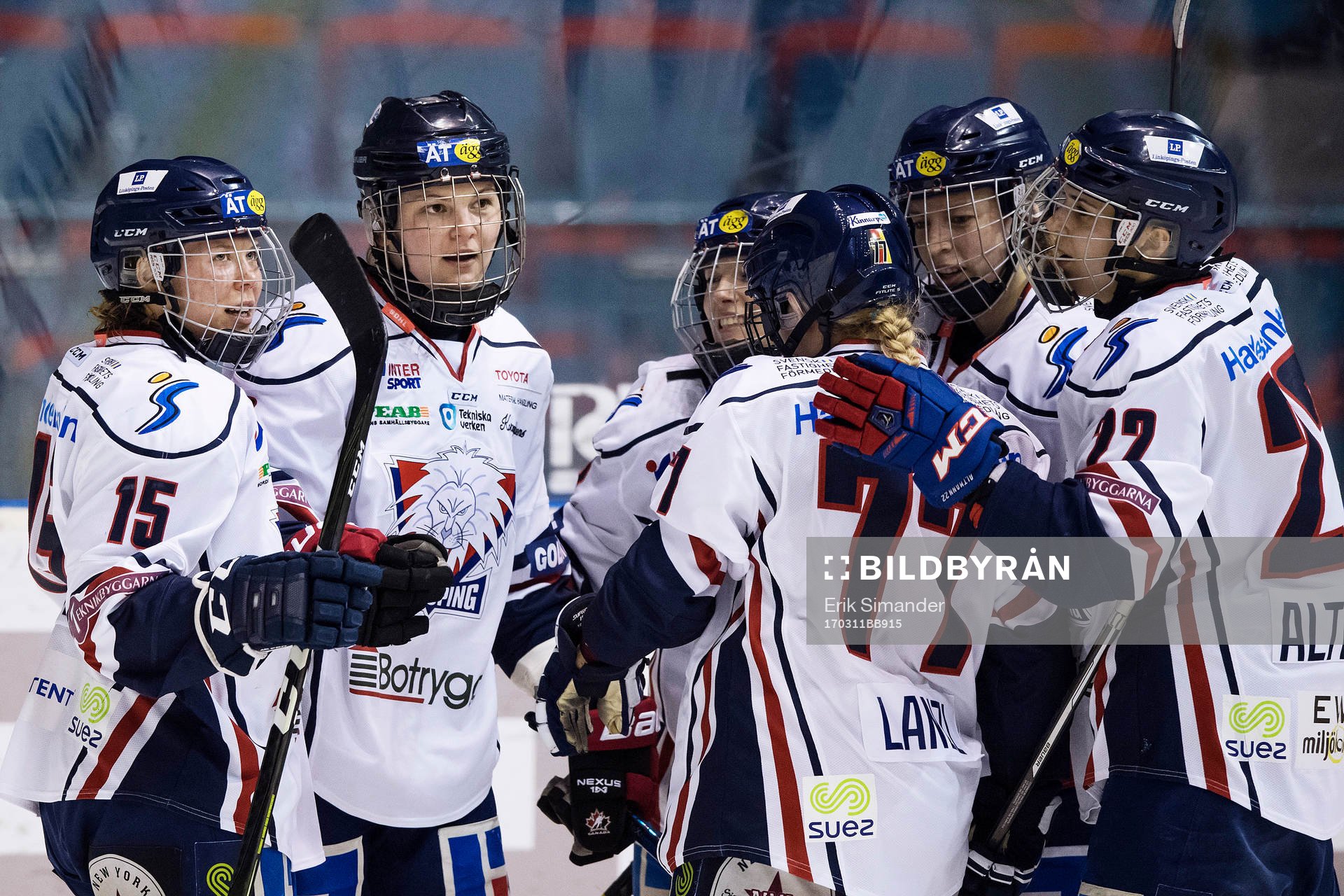 Linköpings Jennifer Wakefield jublar