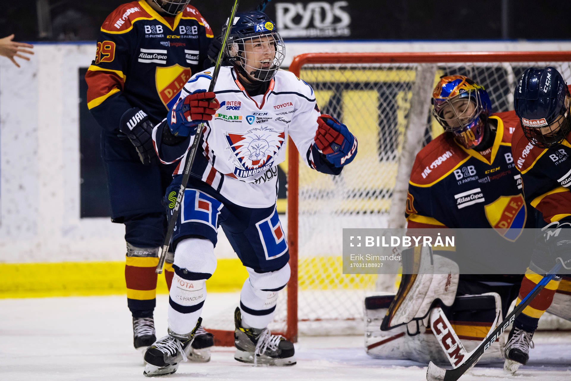 Linköpings Madelen Haug Hansen jublar