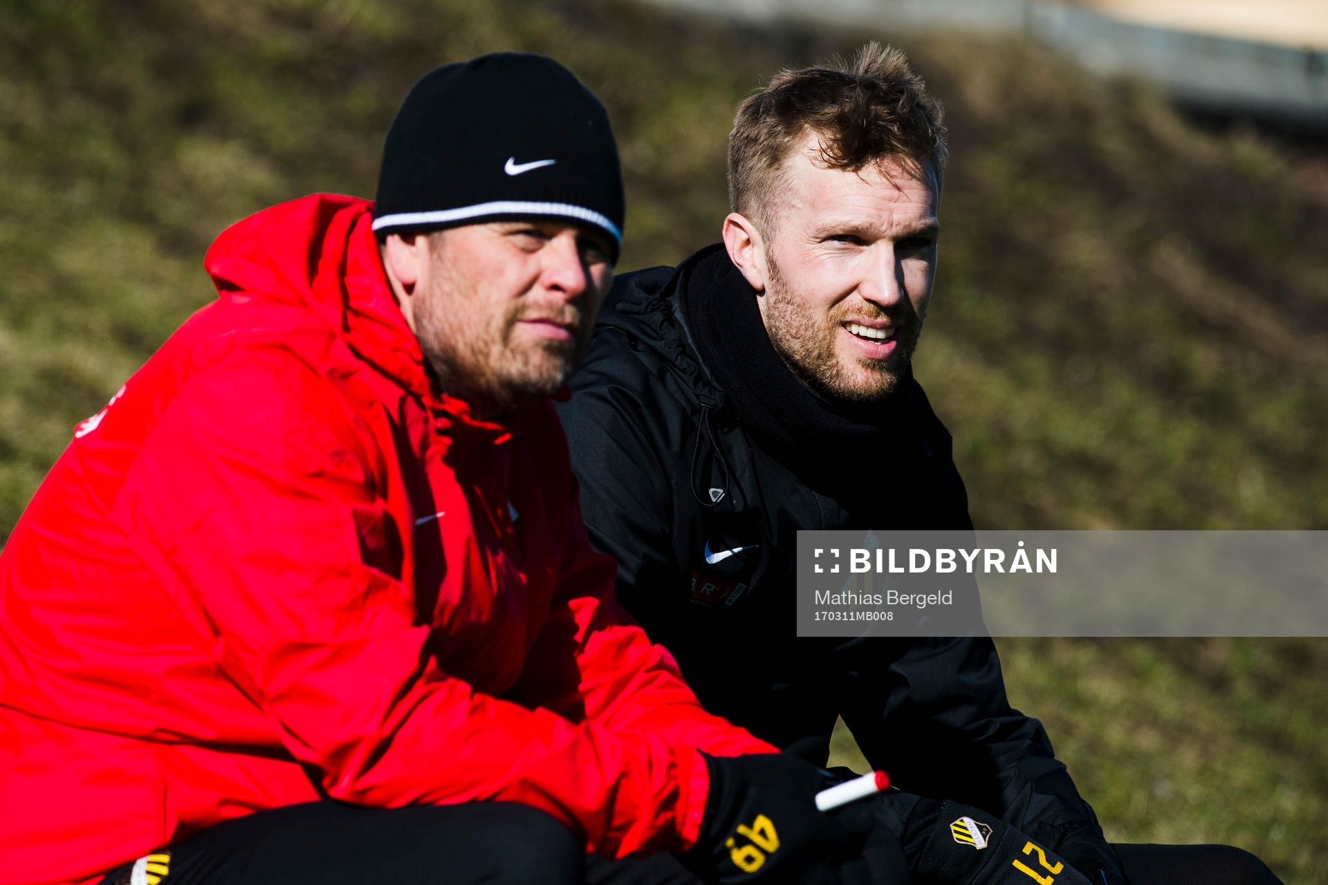 Häckens tränare Mikael Stahre och Rasmus Lindgren