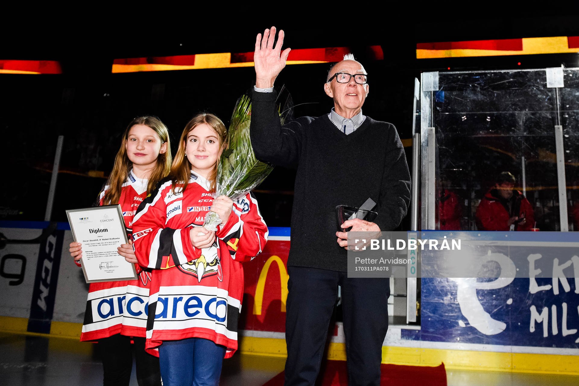Malmö Redhawks målvakt Oscar Alsenfelt, ej i bild,