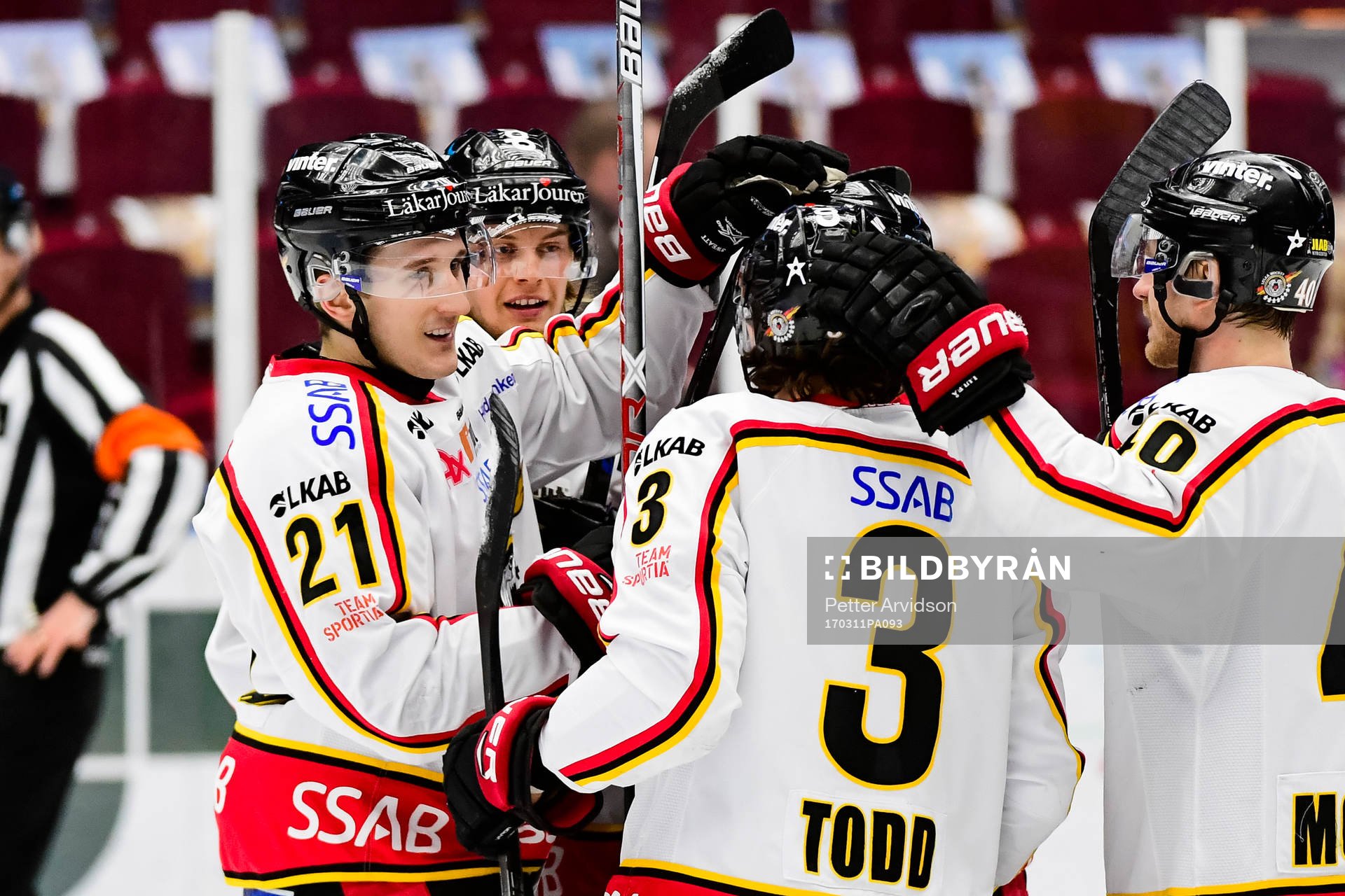 Luleås spelare jublar