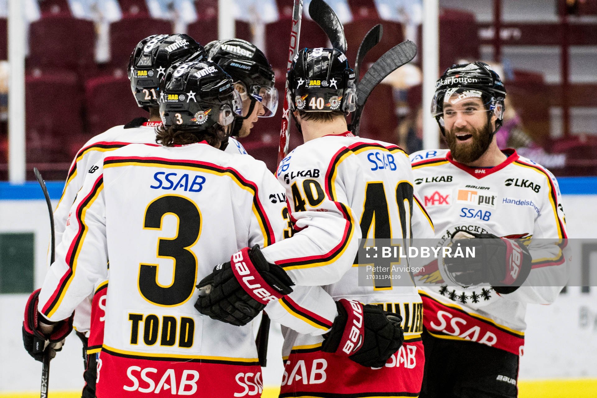 Luleås spelare jublar