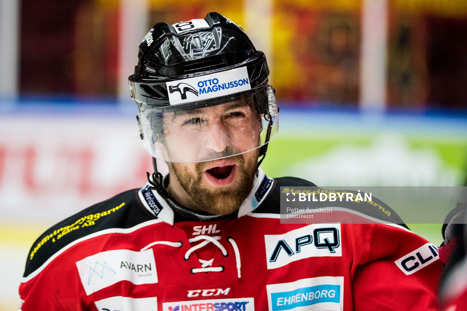 Malmö Redhawks Nichlas Hardt jublar