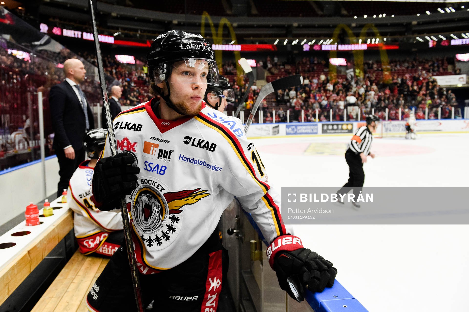 Luleås  Einar Emanuelsson deppar