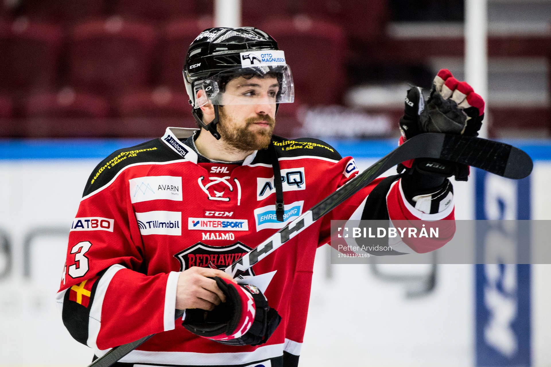 Malmö Redhawks Nichlas Hardt tackar publiken