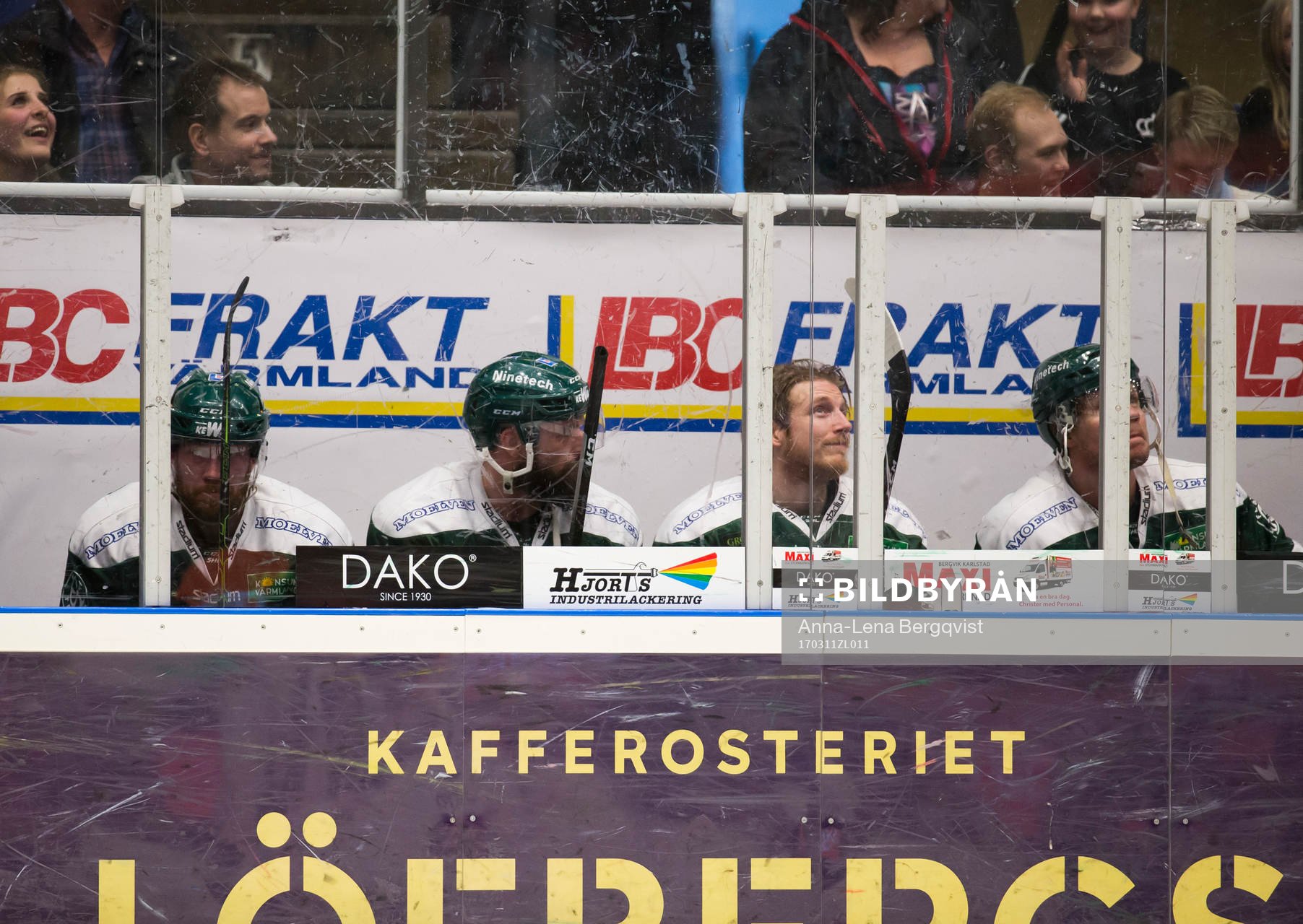 Färjestads spelare i utvisningsbåset